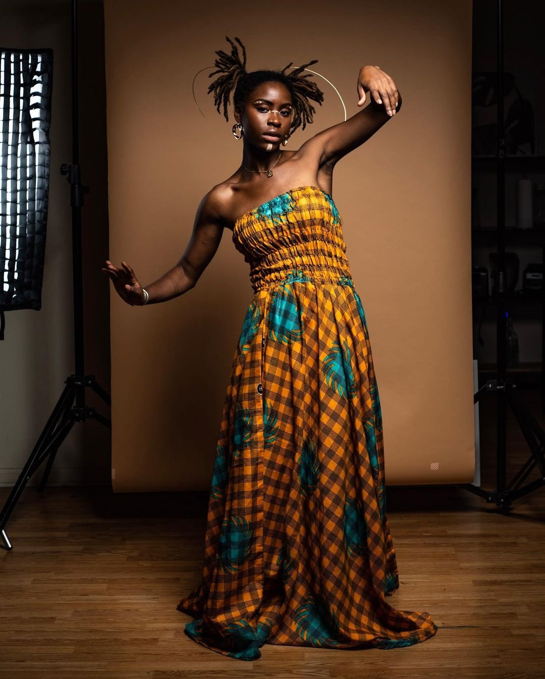 Model and creative Ayana photographed by Philip Muriel for Afrofuturism: A Photoshoot Party.