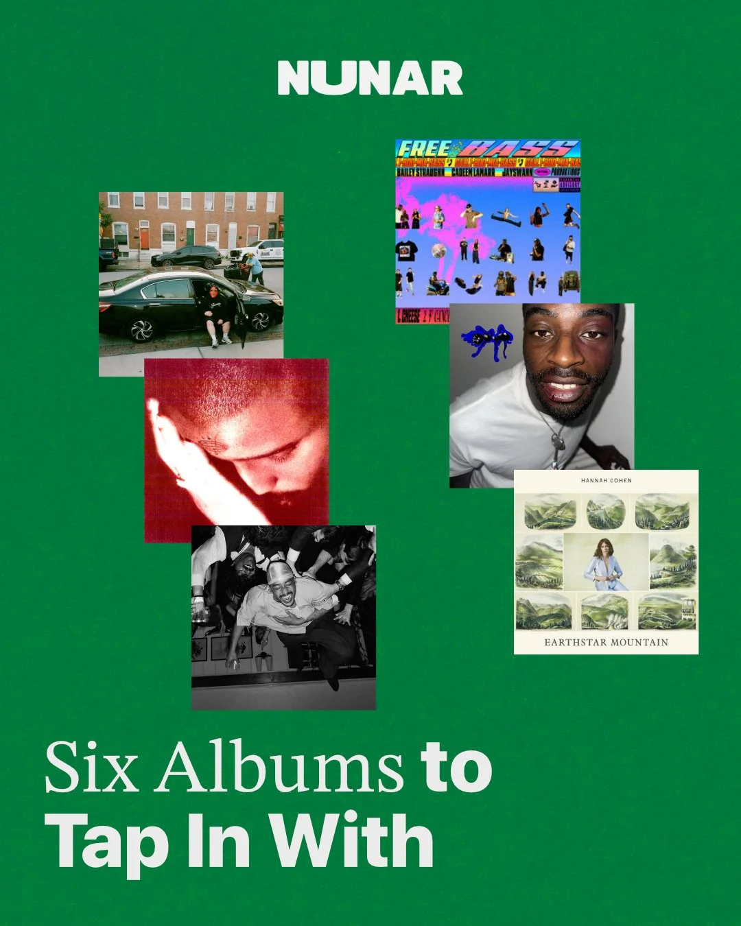 Another Sunday 6️⃣ albums to tap in with, curated by Editorial Co-Driector @jercshore⁠
⁠
FEATURING⁠
1)I Don't Wanna Die Pt. 1 by @lorluck⁠
2)The Passionate Ones by @nourishedbytime_⁠
3) Baby by @dijondijon_⁠
4)FREE:BASS by @ba.ley_ @cadeemlamarr @jay