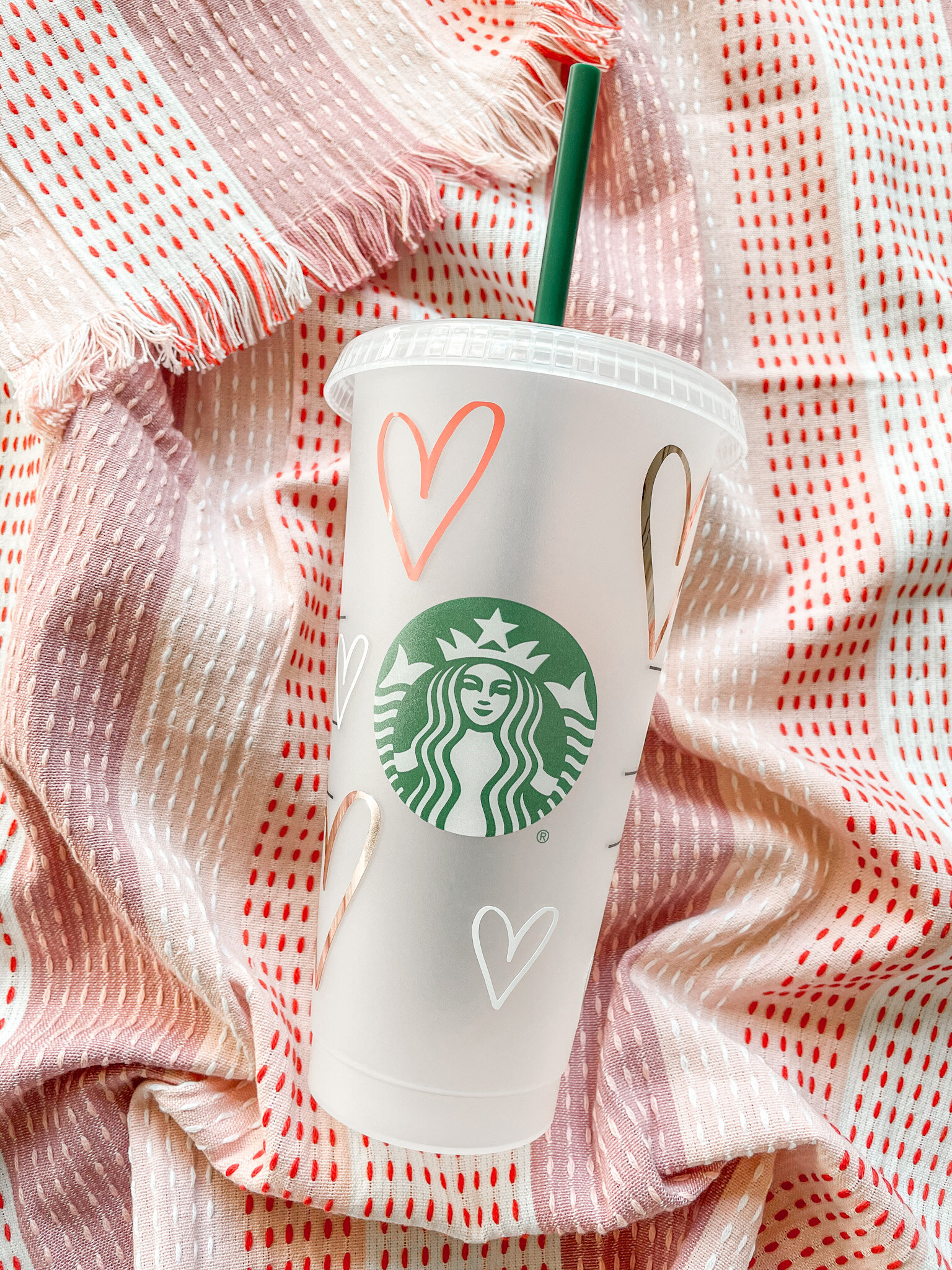 iced coffee cup drink ware tumblers XOXO Starbucks Cup