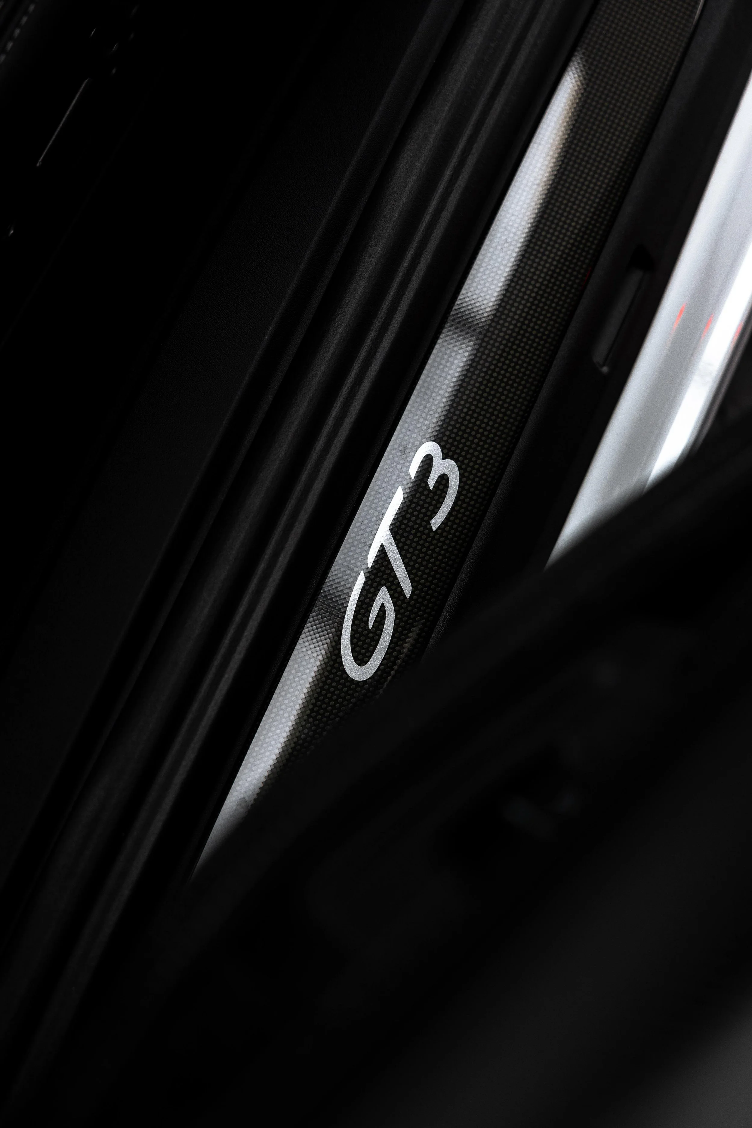 White Porsche GT3 door sill GT3 badge with XPEL Paint Protection Film in Mona Vale