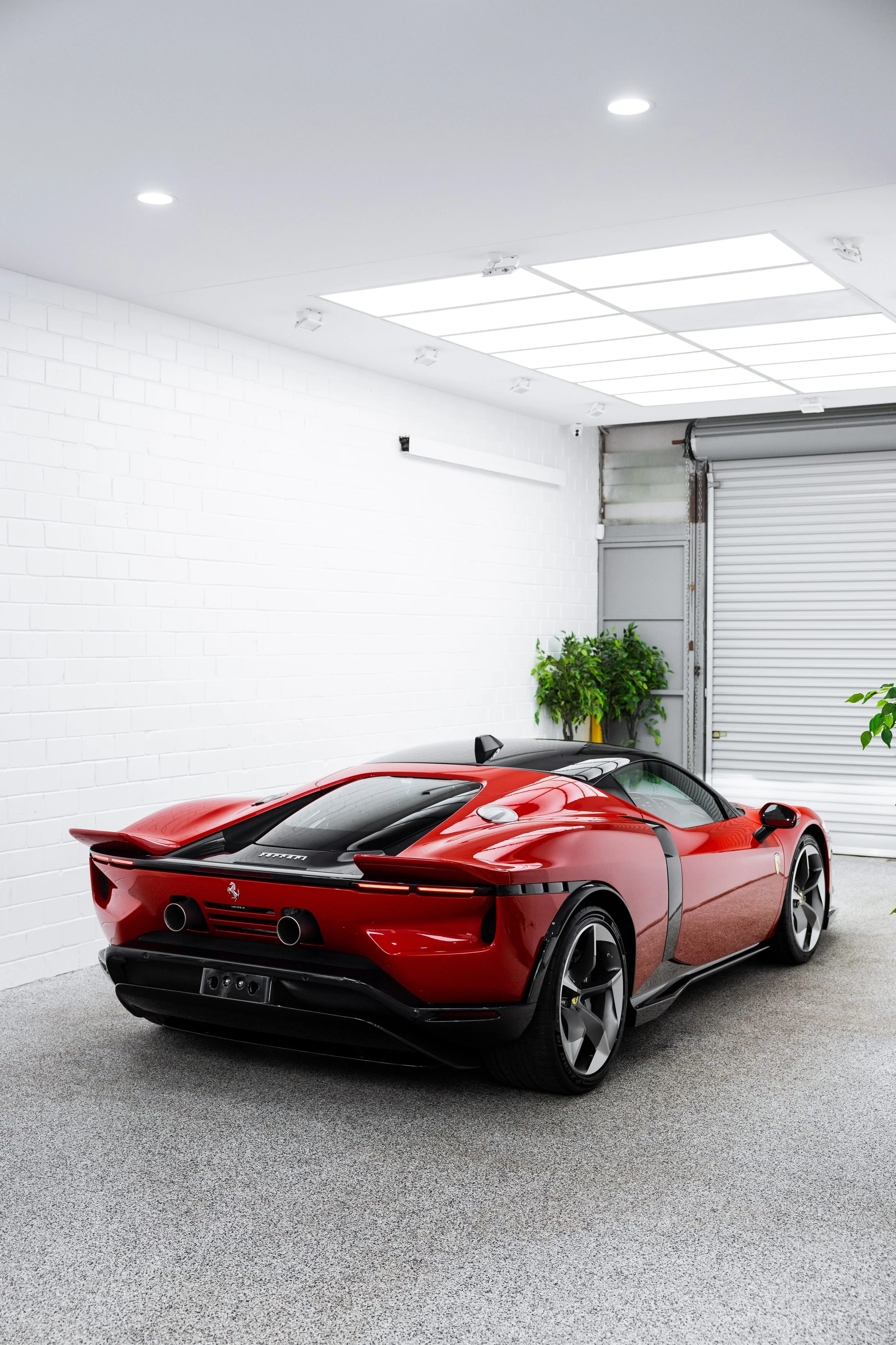 Red Ferrari 849 Testarossa rear three quarter view with XPEL Paint Protection Film in Sydney