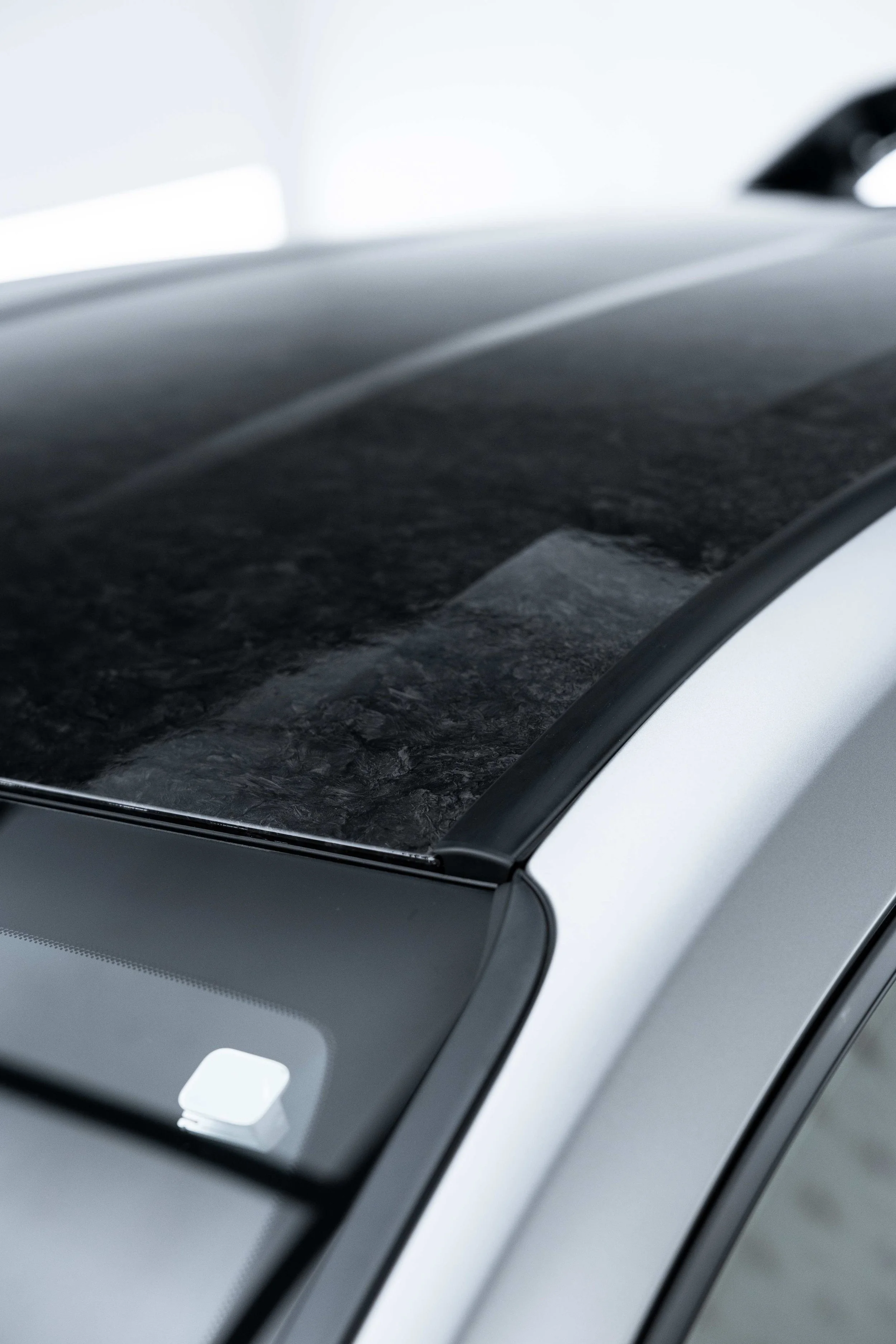 Matte grey Toyota GR Yaris roofline and pillar with XPEL Paint Protection Film in Mona Vale
