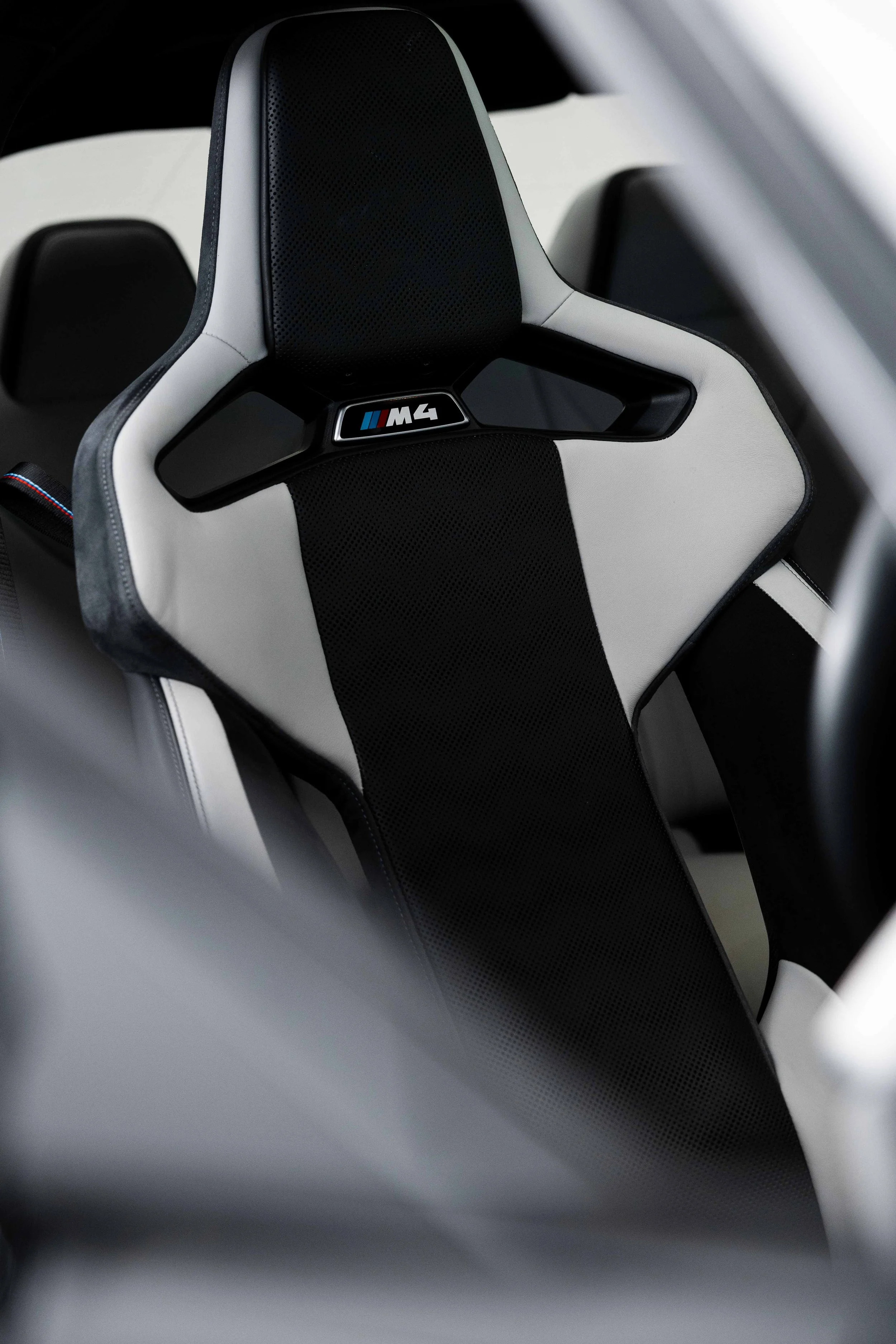 BMW M4 racing seat after interior detailing in Sydney