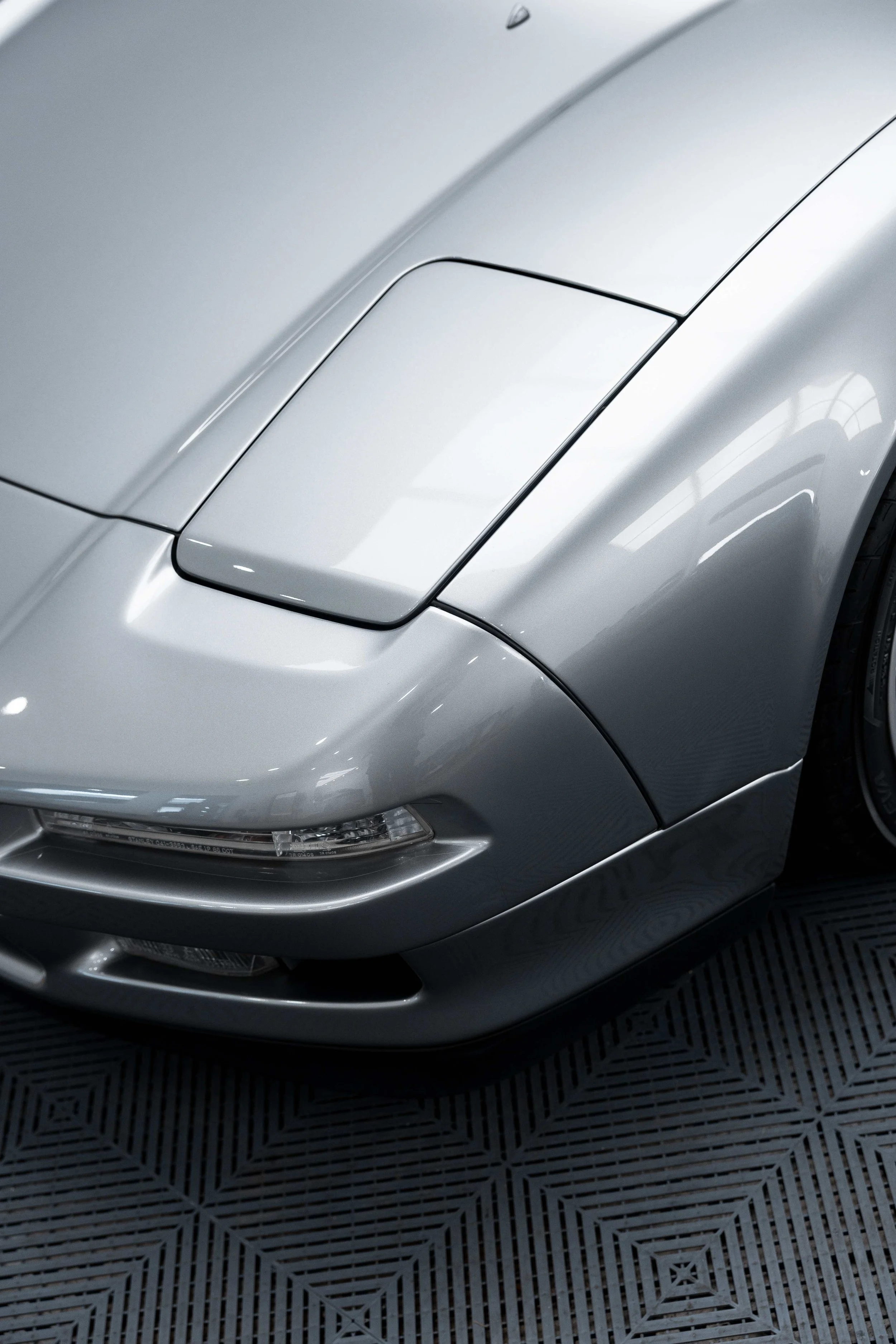 Silver Honda NSX front quarter panel with XPEL Paint Protection Film in Mona Vale