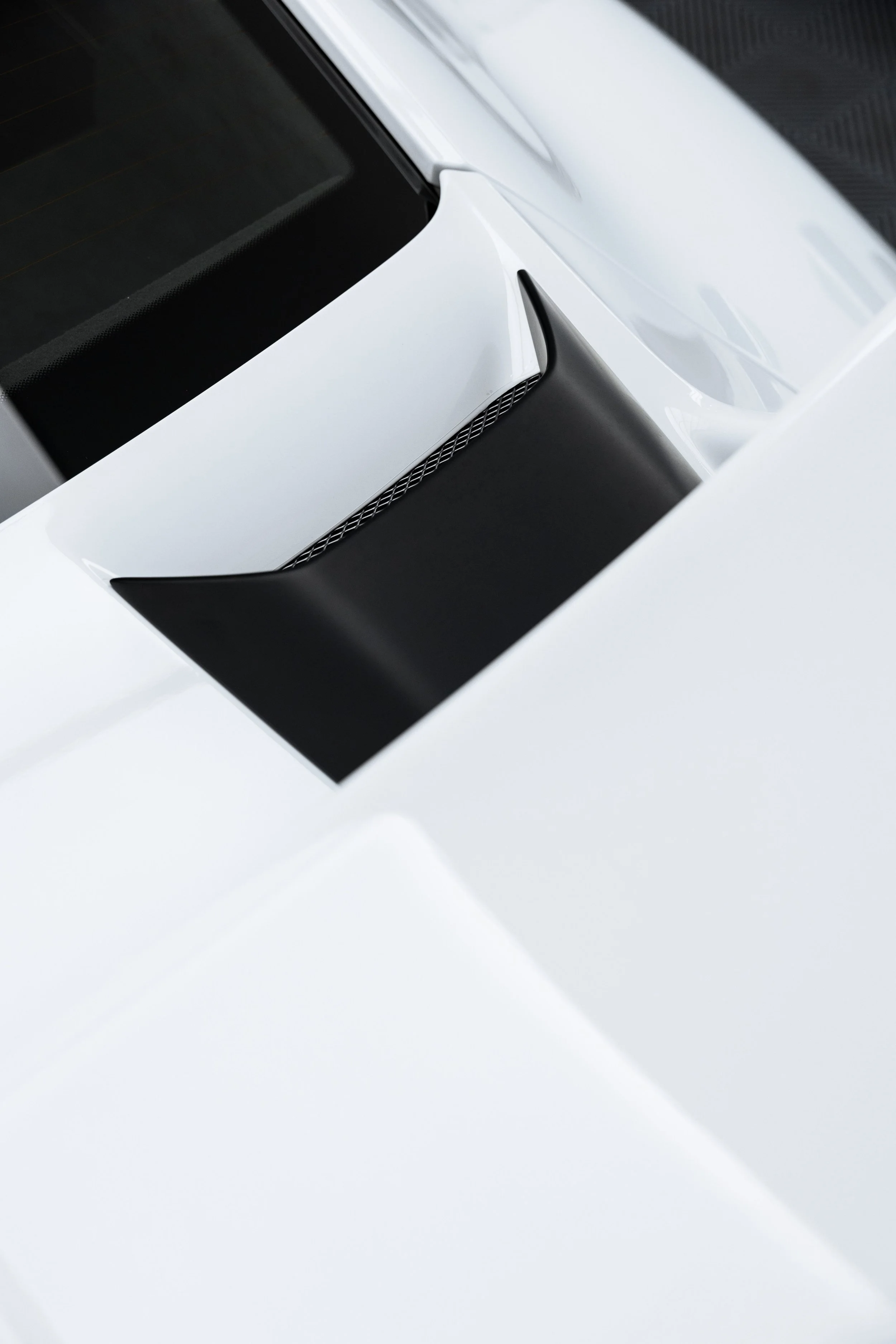 White Porsche GT3 side vent and roof detail with XPEL Paint Protection Film in Sydney
