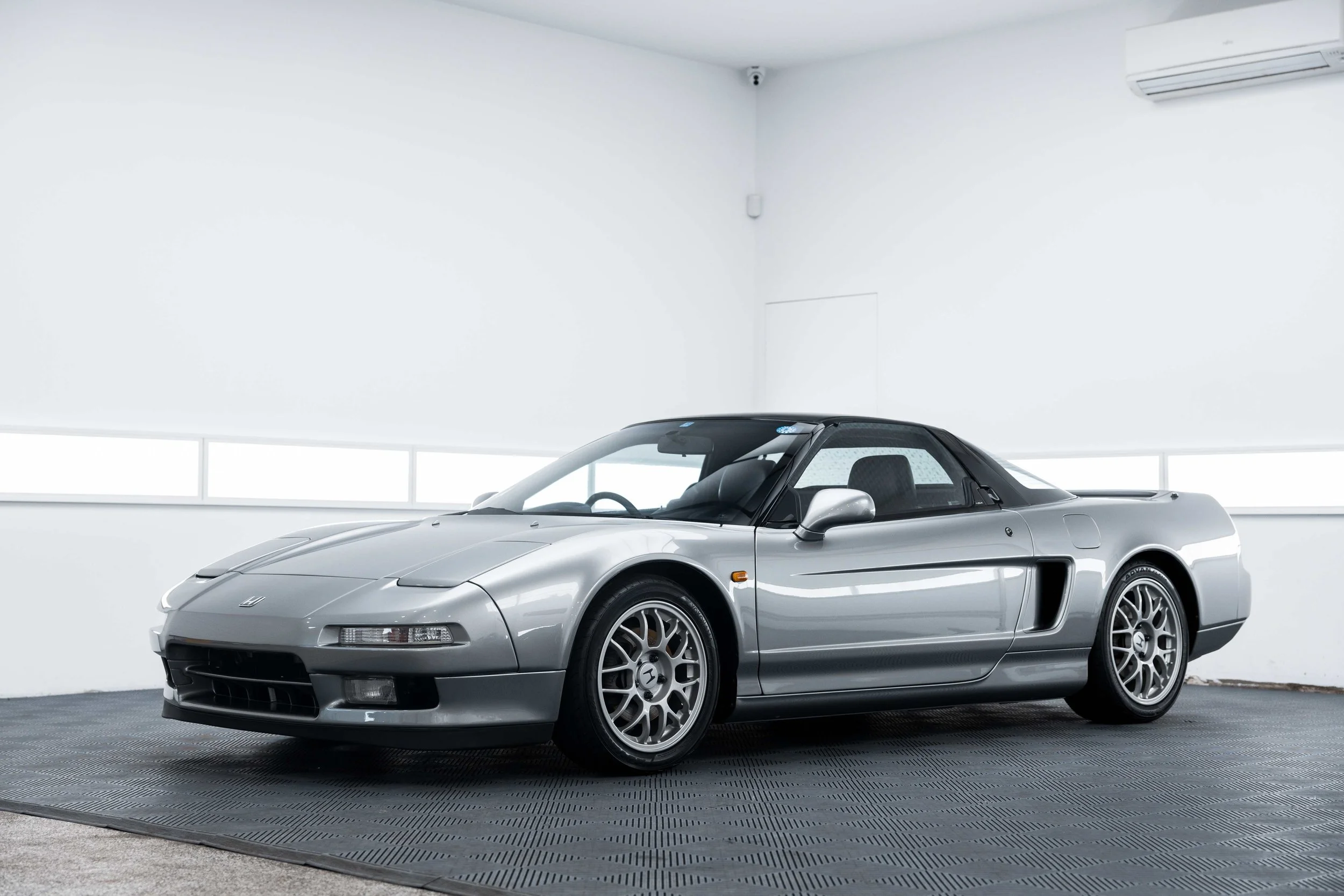 Silver Honda NSX front three quarter view with XPEL Paint Protection Film in Mona Vale