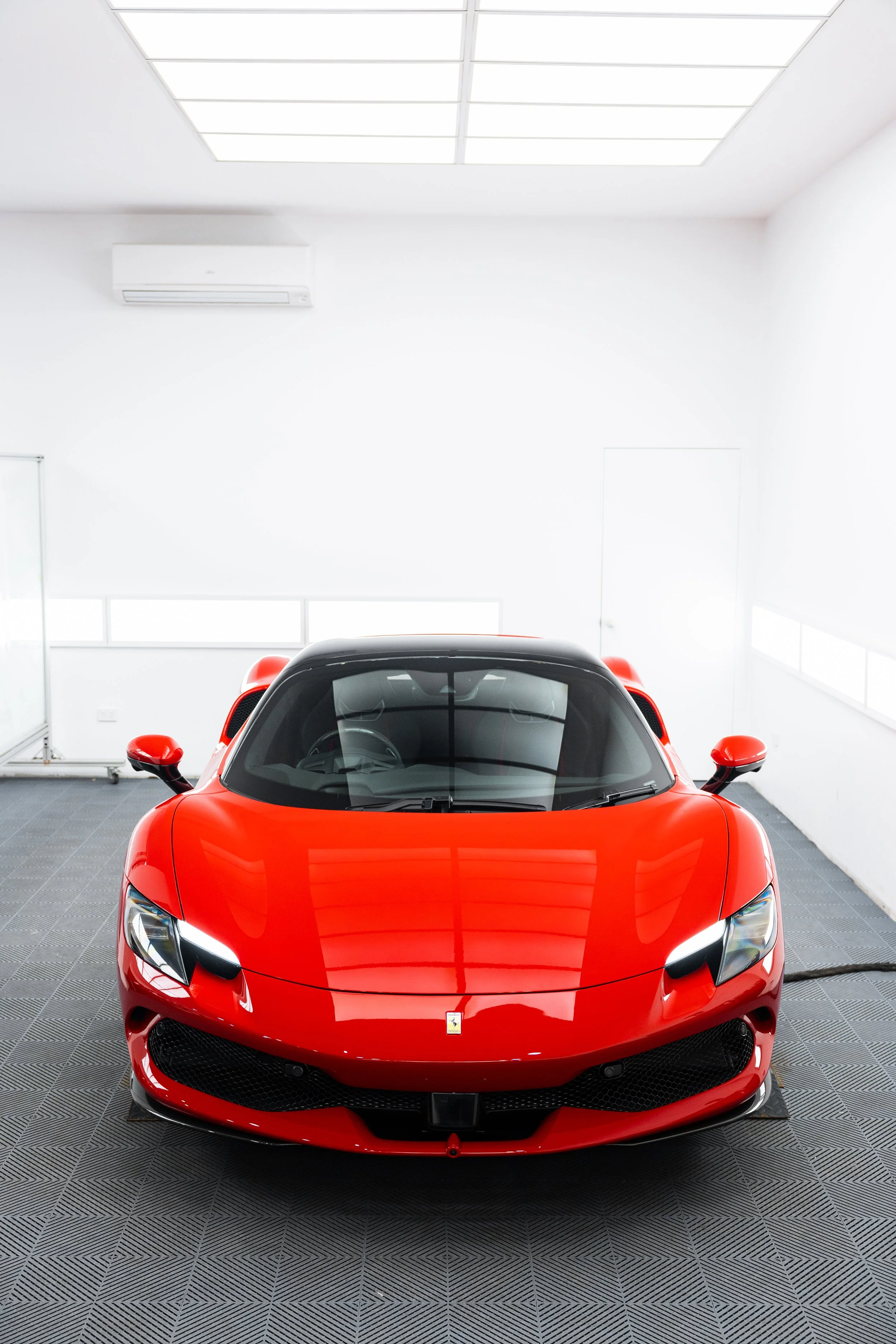 Red Ferrari 296 GTS full body XPEL paint protection film Sydney Australian Detailing Services