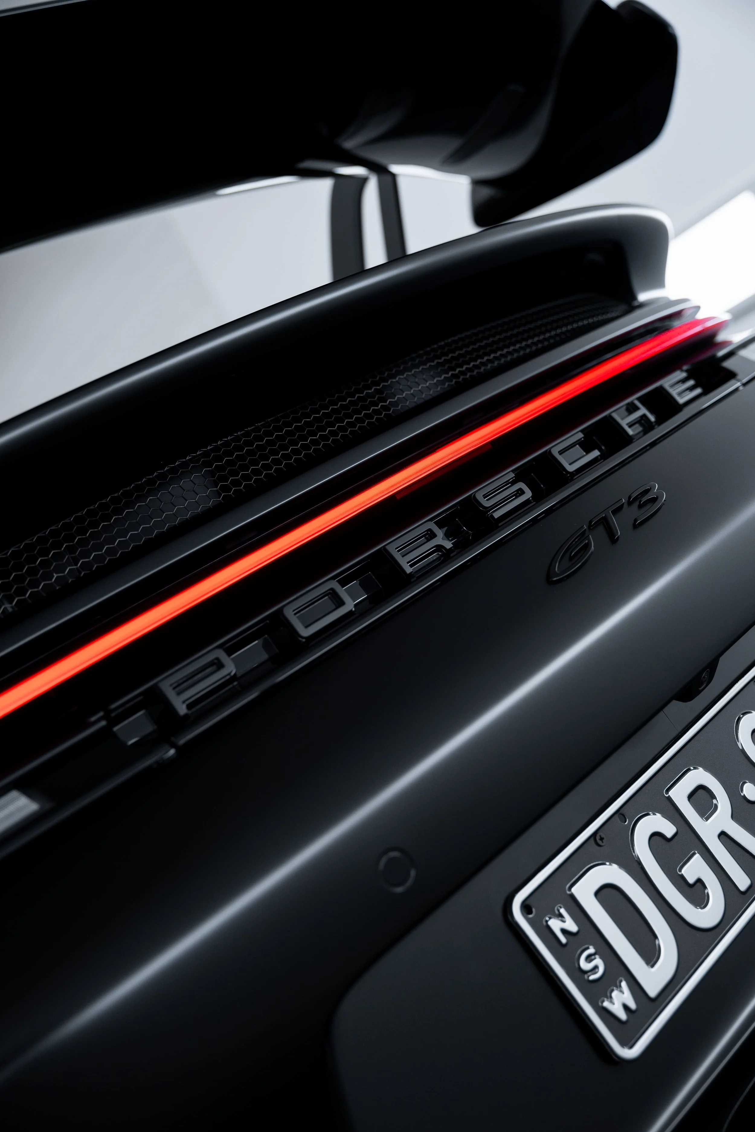 Black Porsche 911 GT3 with matte finish and full PPF by ADS in Mona Vale