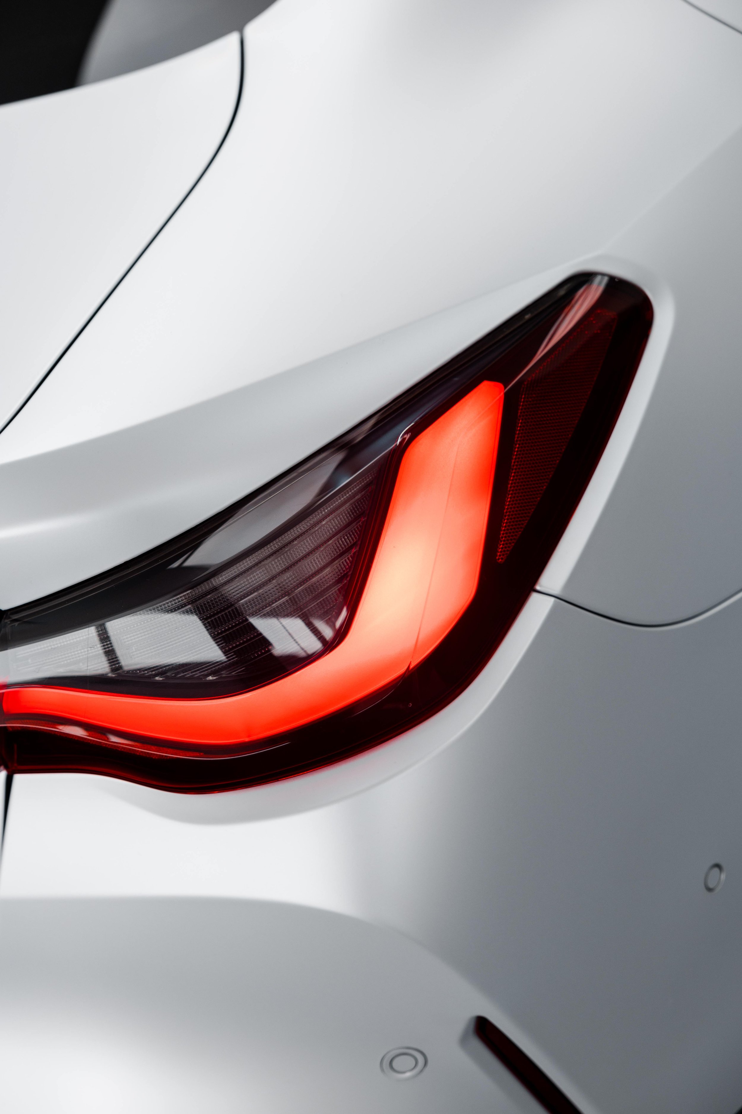 White BMW M4 Competition tail light with XPEL Paint Protection Film in Sydney