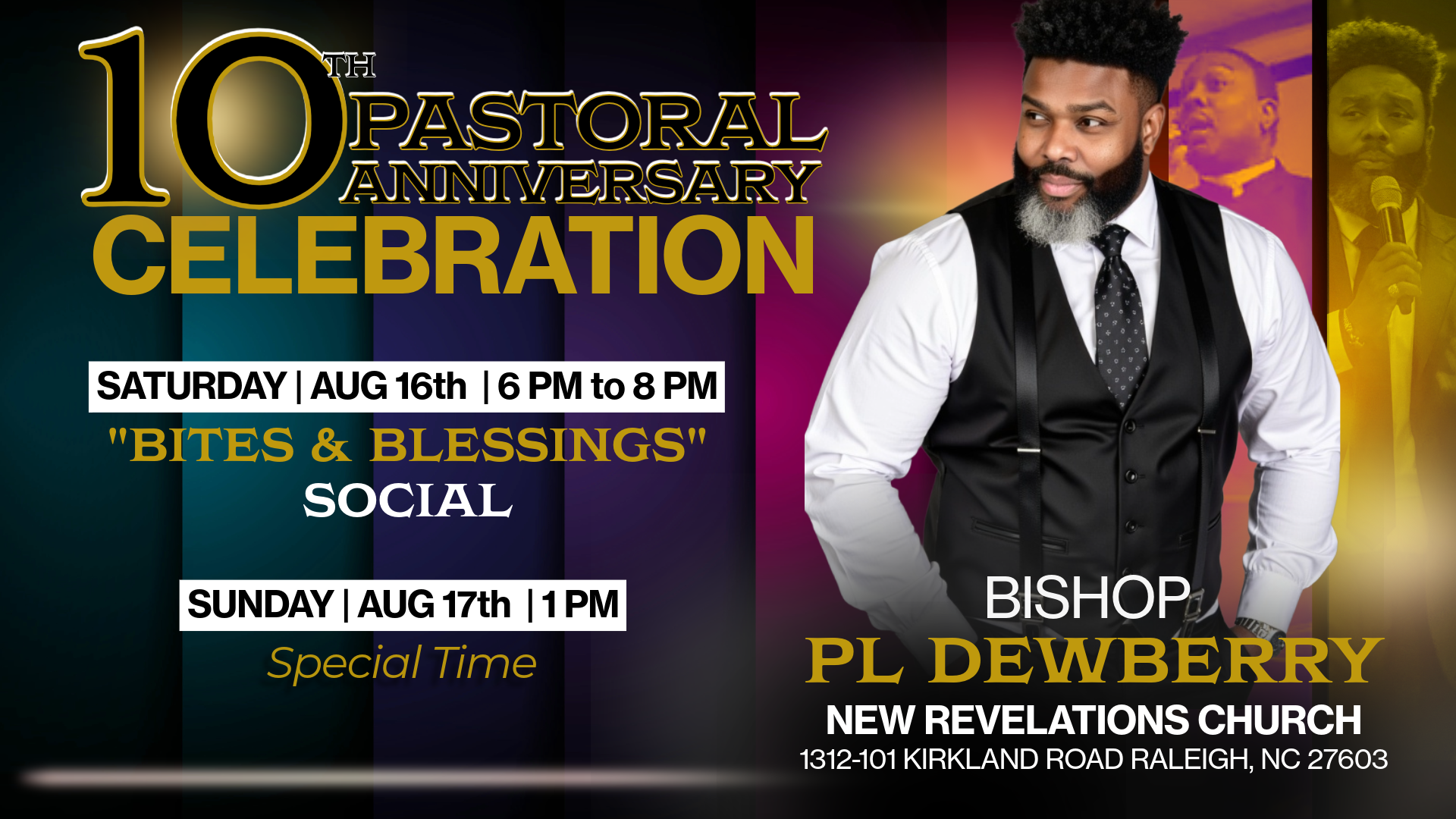 Bishop PL Dewberry's 10th Pastoral Anniversary