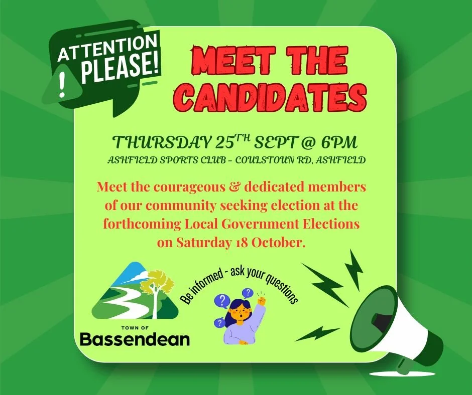 EdenHillCAN and AshfieldCAN will jointly host a "Town Hall - Meet the Candidates"