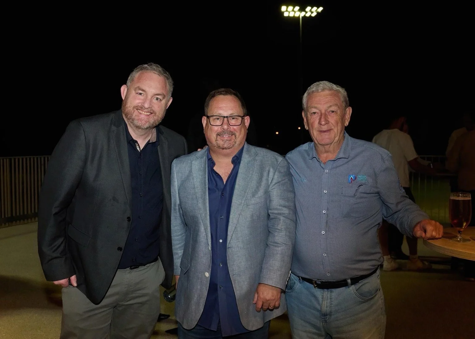 Phil Kelly with Bill Busby and Hyundai Australia Regional General Manager WA Michael Beros.