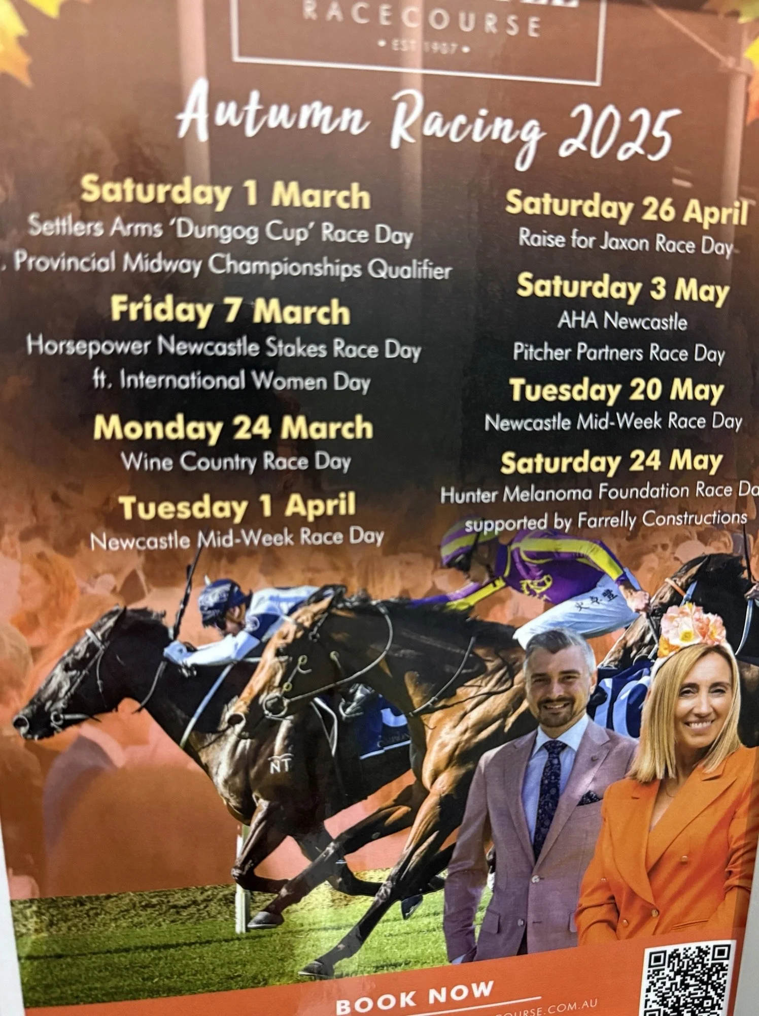 This girl in an orange suit was on another sign