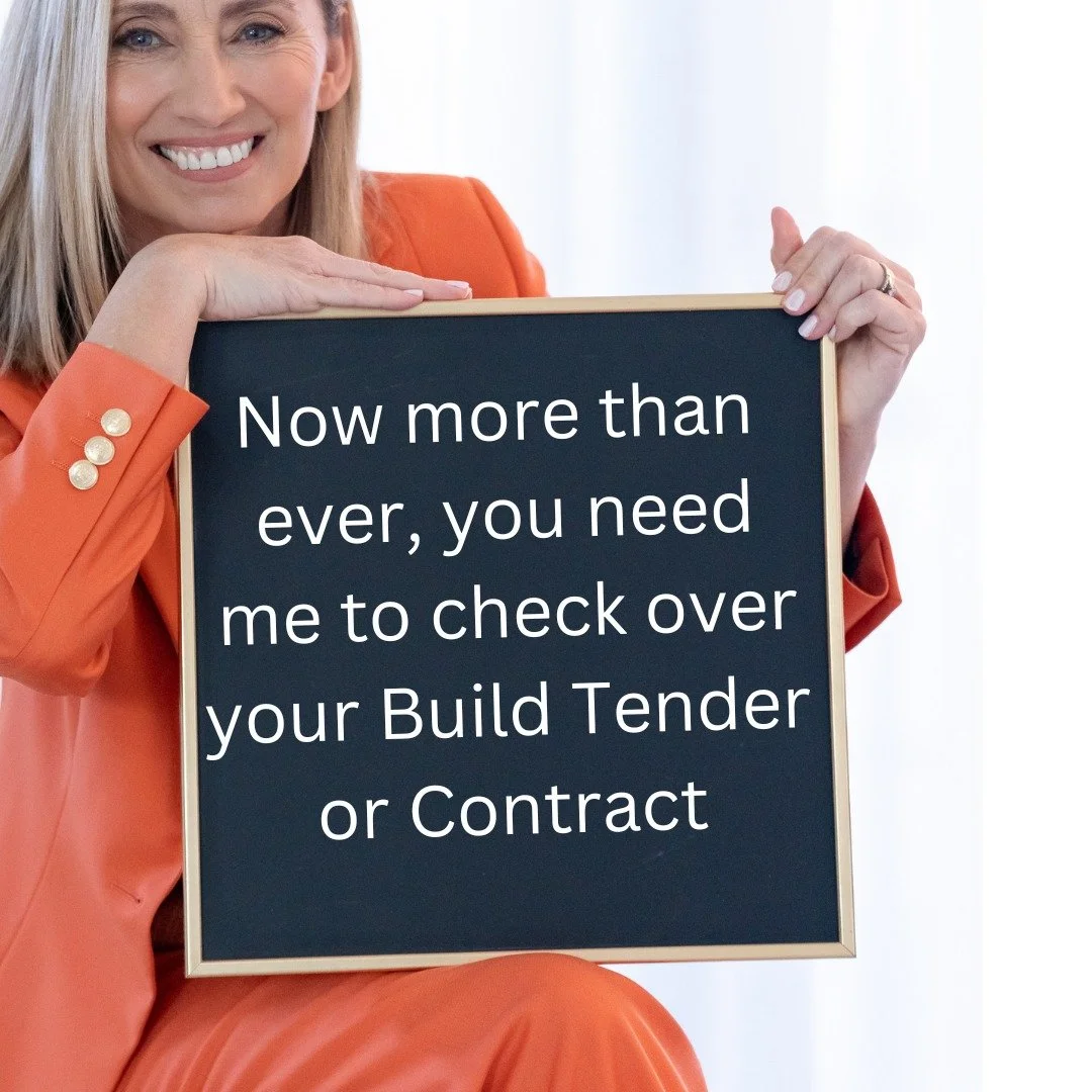 With material prices rising and builders tightening their inclusions, it&rsquo;s never been more important to know exactly what you&rsquo;re signing.
I offer a Tender Health Check for $695 including GST... a clear, independent review of your build te