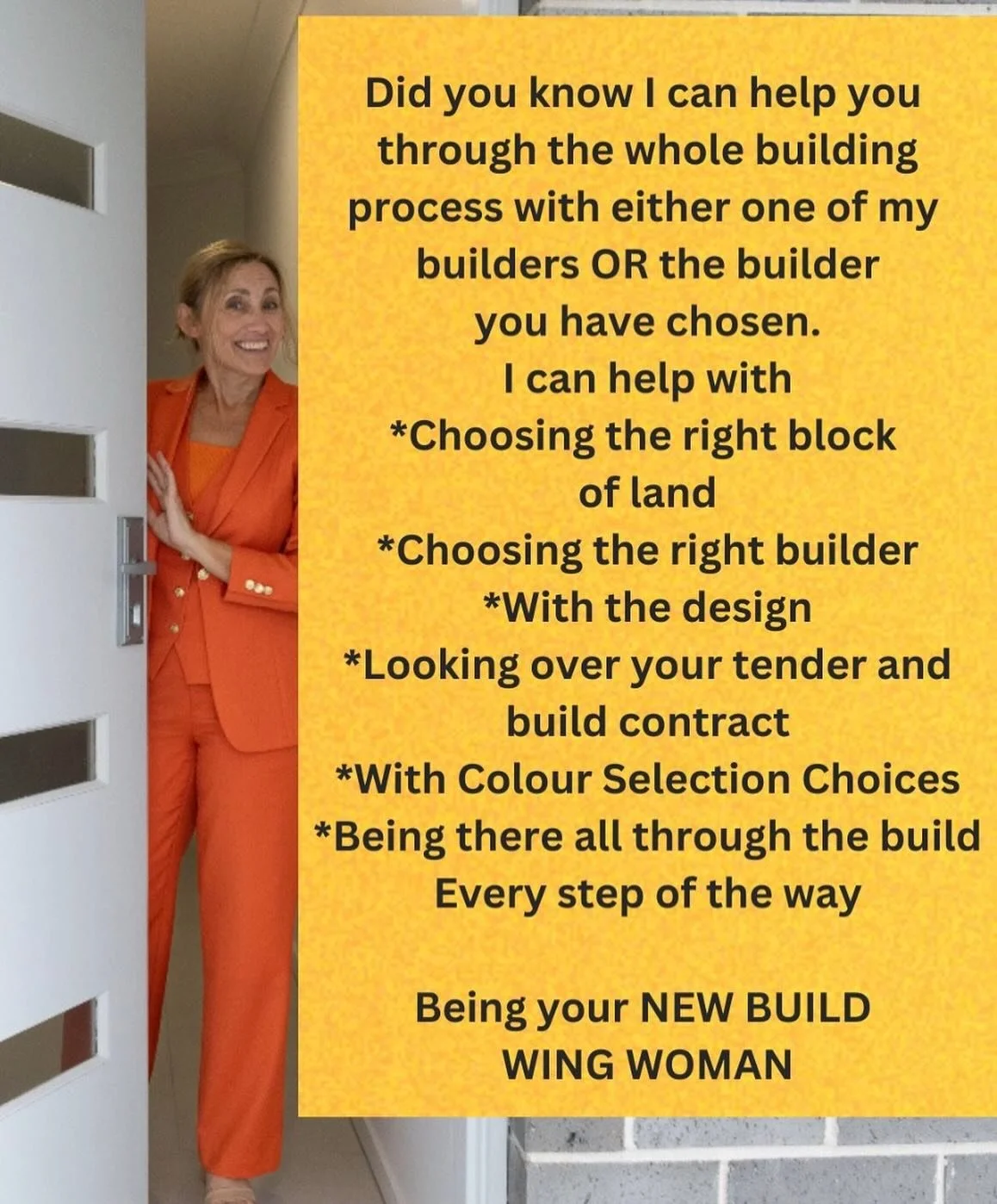 I know building a new home can feel a bit scary at the moment&hellip; but you do not have to go through the building process alone. I am here to guide you through every stage with either one of my builders or the builder of your choice. I provide sup