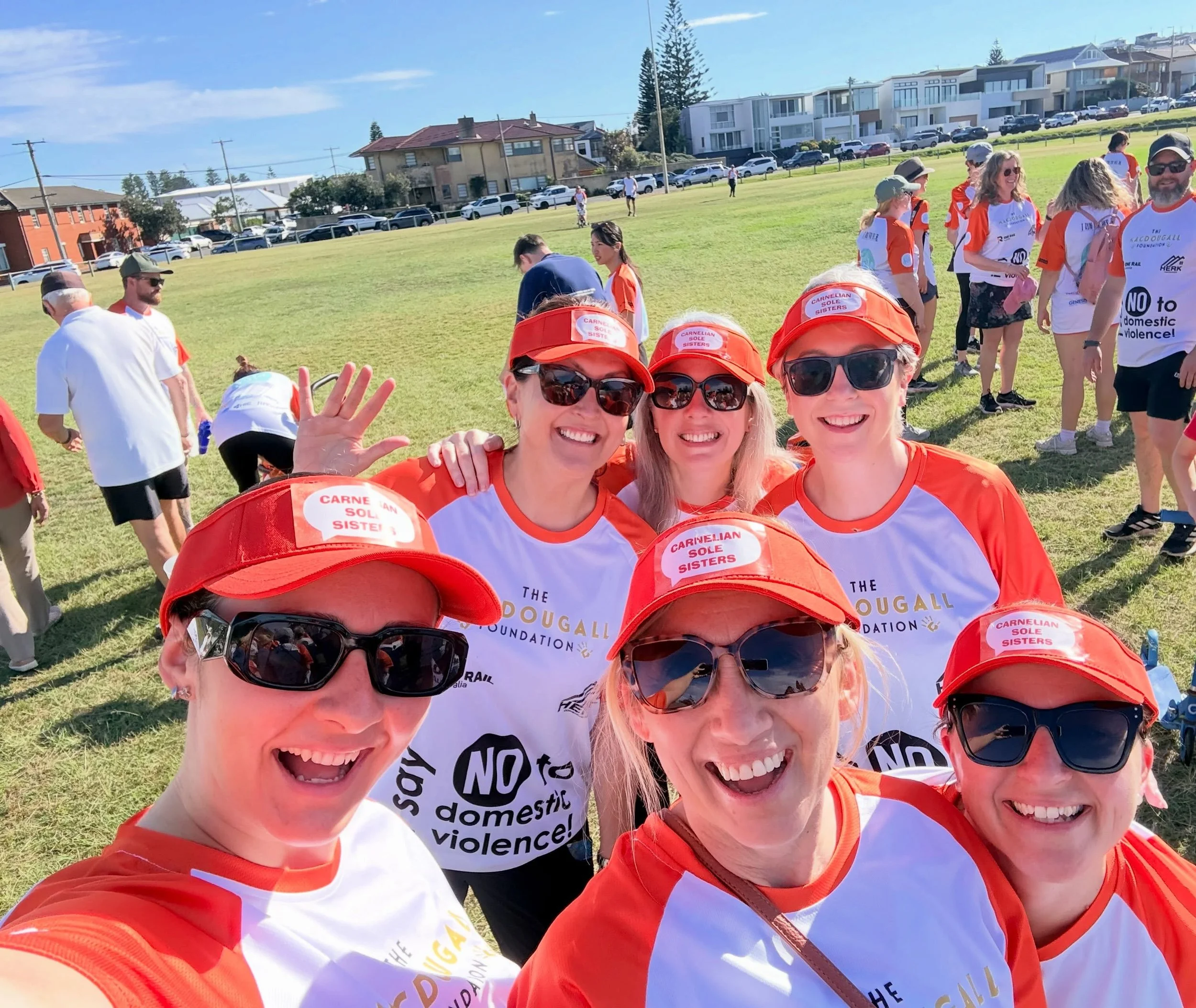 Great morning walking for @gotyourbacksista saying no to domestic violence.