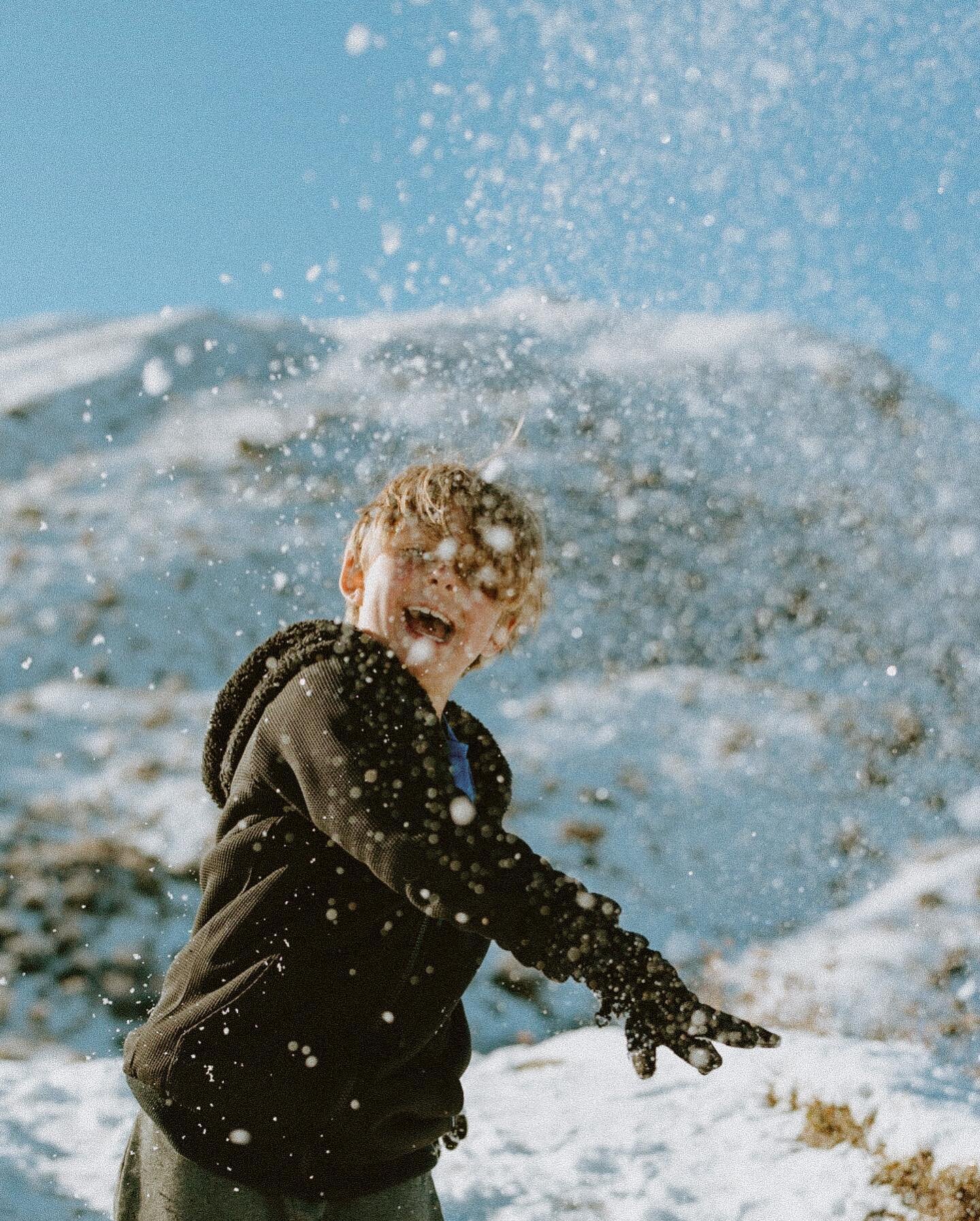 Gutting to leave your new bestie to melt in the sun because your folks won&rsquo;t let you take them home. 
At least throwing snowballs at your Ma never gets old!

These layers are not designed for getting wet but still managed to keep G warm all day