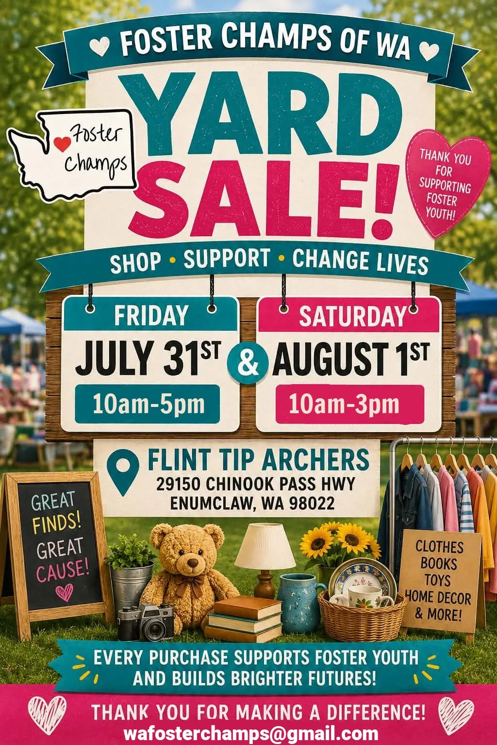 FCOW Yard Sale Fundraiser 