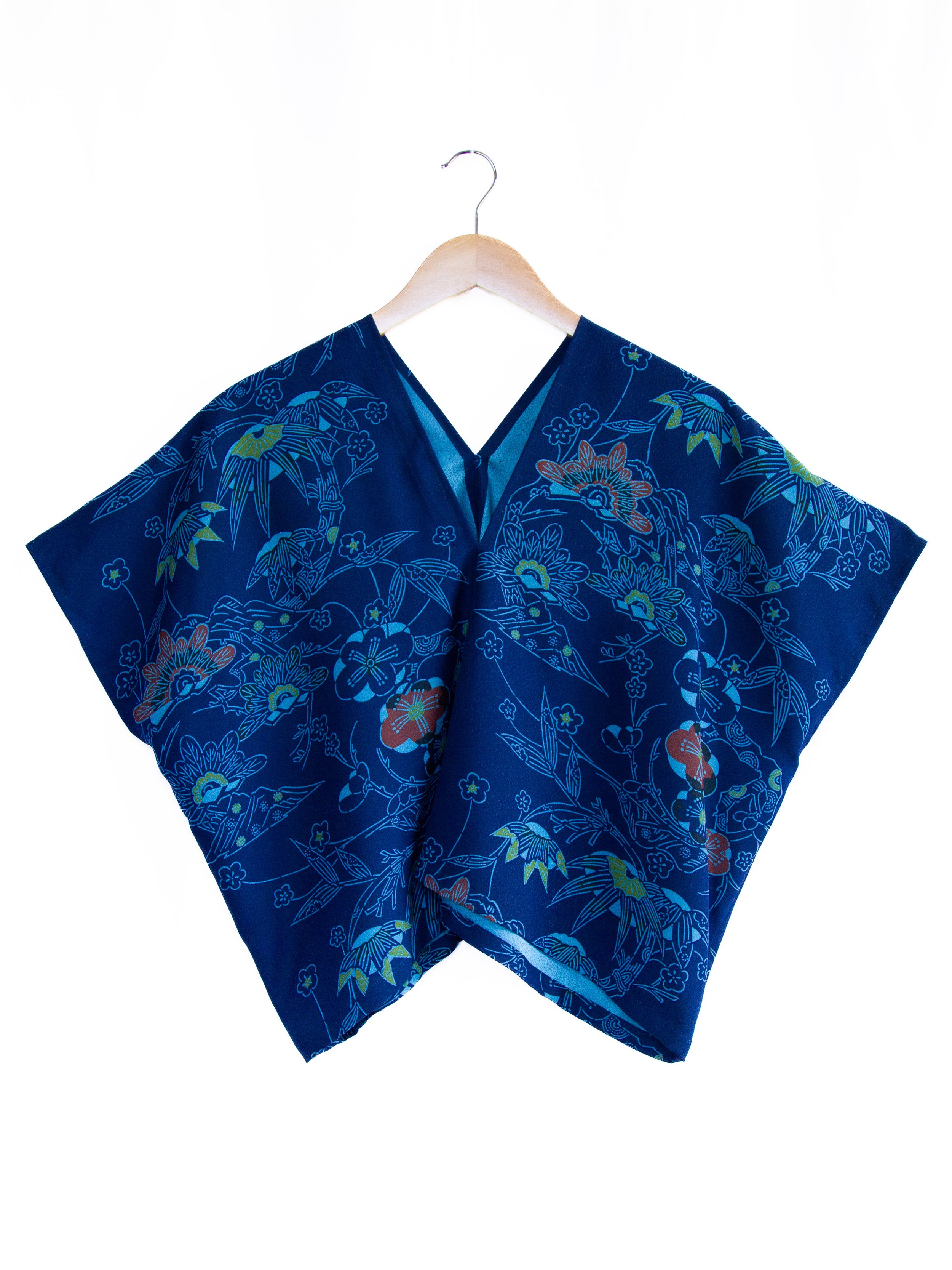 Indigo Zero Waste Kimono Top