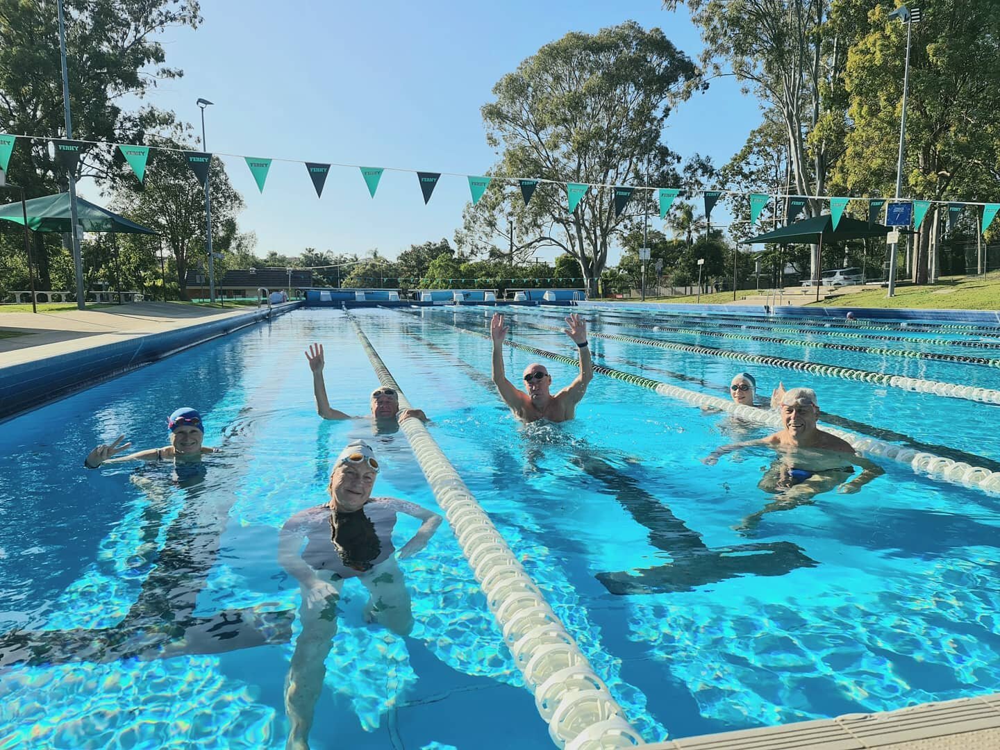 Another beautiful Sunday swim! The water temperature was just right!