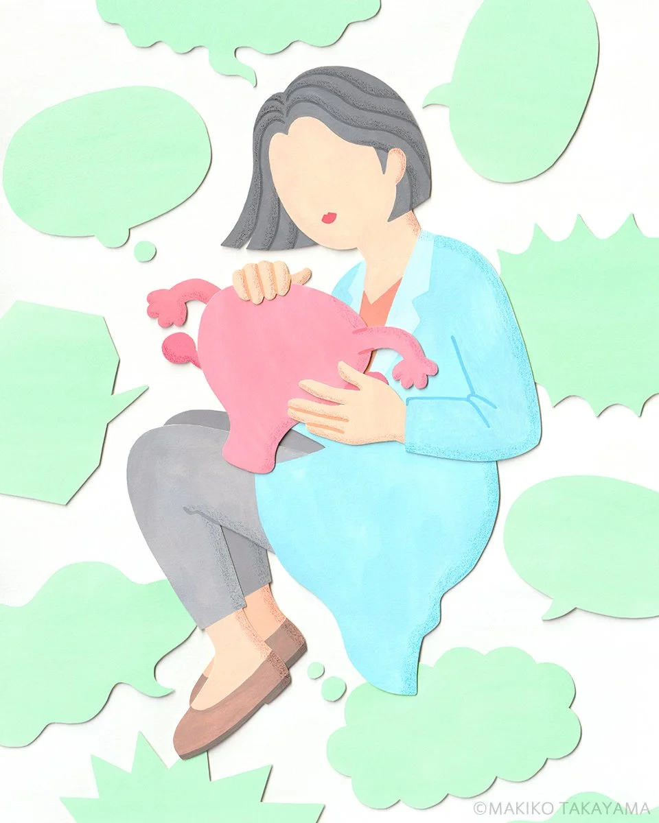 『婦人科医の「ここだけの話」ですが、何か？』装画