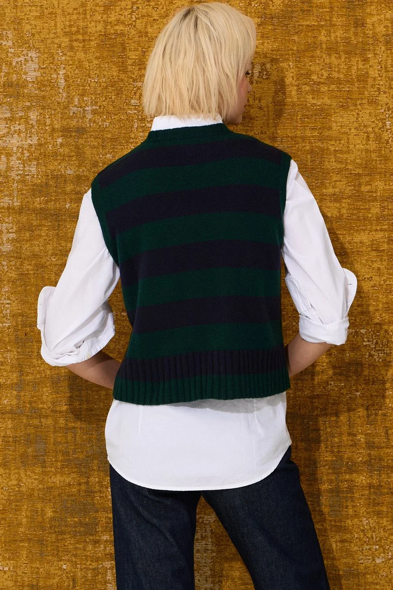 BE GLAM hunter green-navy back.jpg
