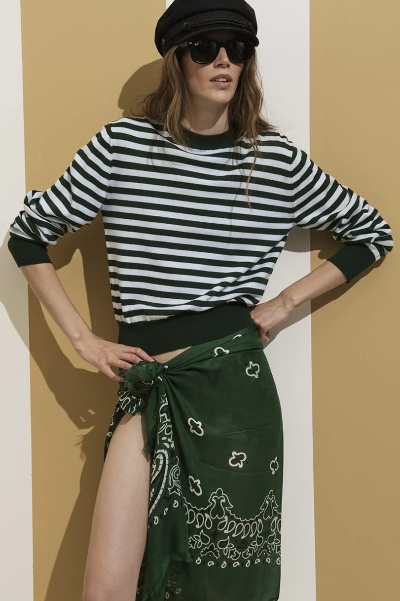 SCARF "DON'T BE JEALOUS" SCARF TROPICAL GREEN