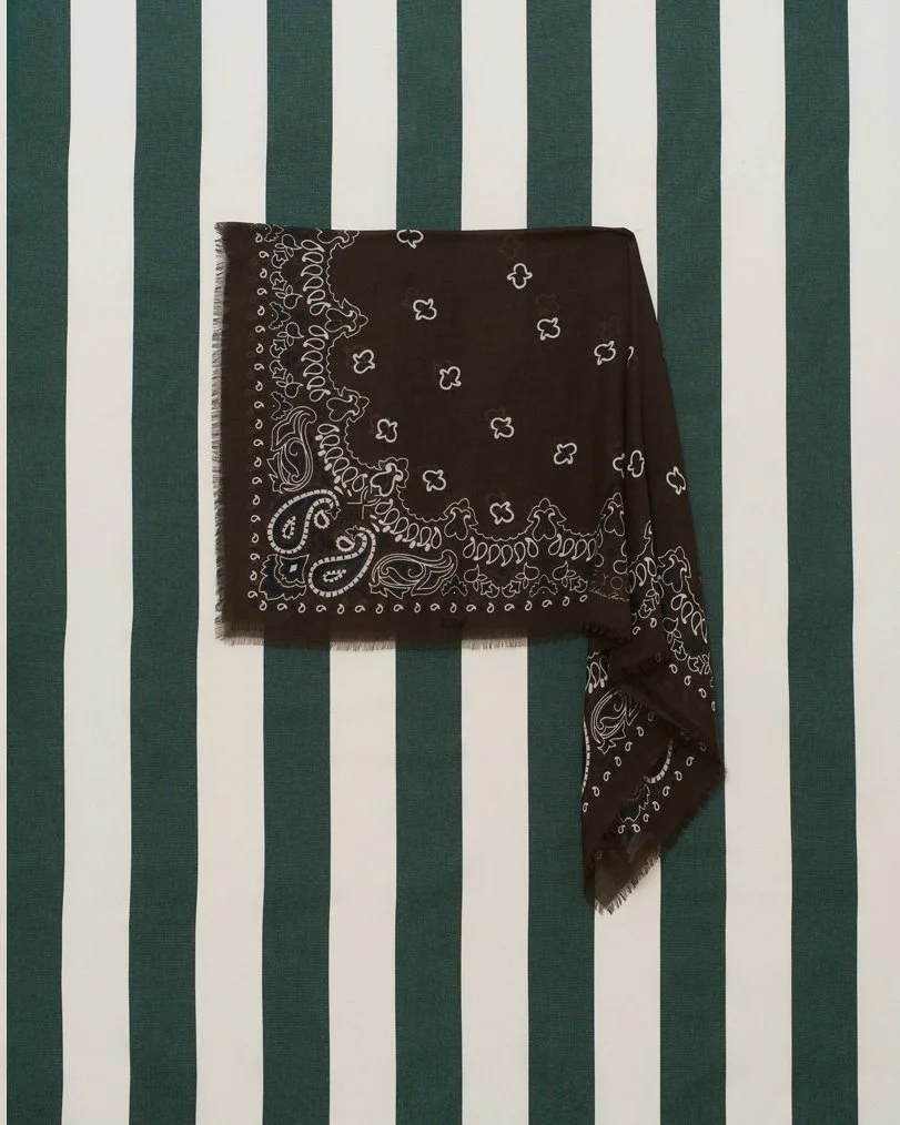 BANDANA "BE FRESH" FOULARD GANACHE