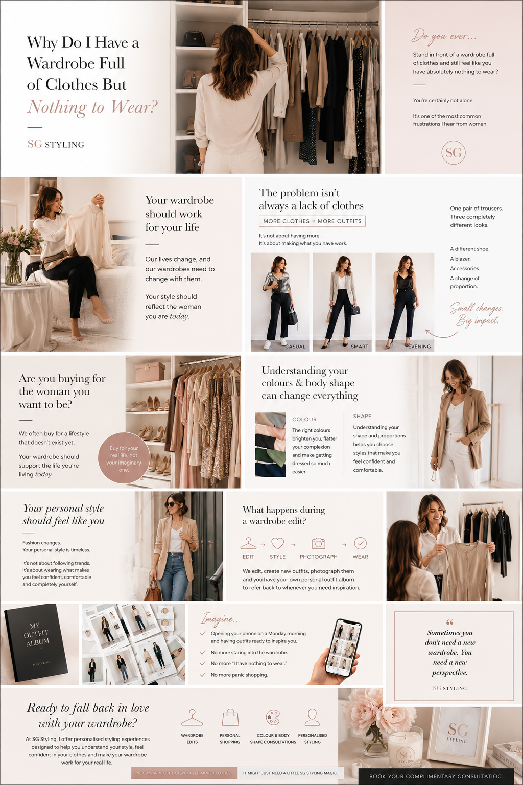         
  
     Why Do I Have a Wardrobe Full of Clothes But Nothing to Wear?    Do you ever stand in front of a wardrobe full of clothes and still feel like you have absolutely nothing to wear?   You’re certainly not alone.  It’s one of the most co