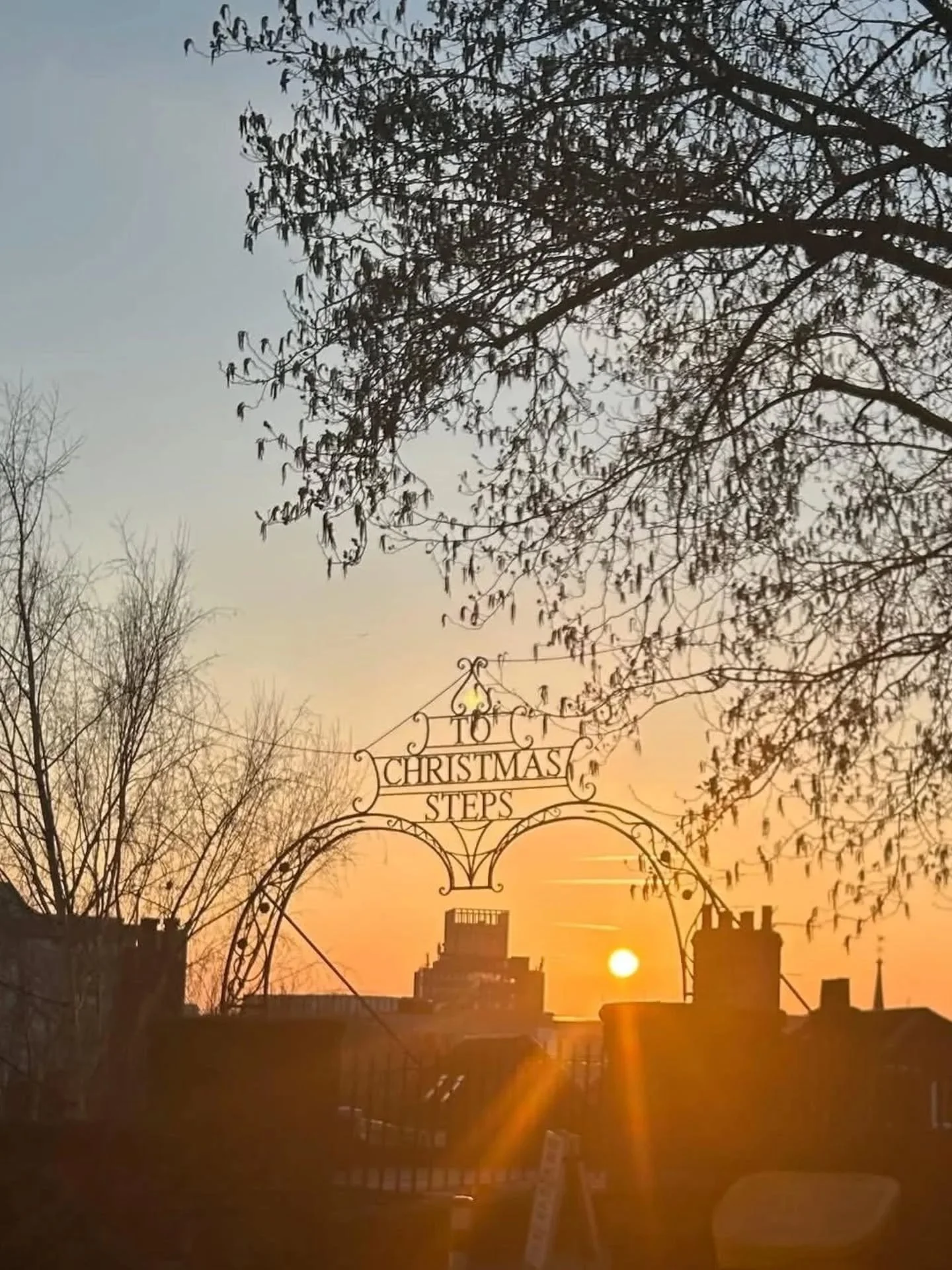 Gorgeous photo from the very top of Christmas Steps 🌞🌞 (from @thescrandit Stories this morning!) 🌞🌞