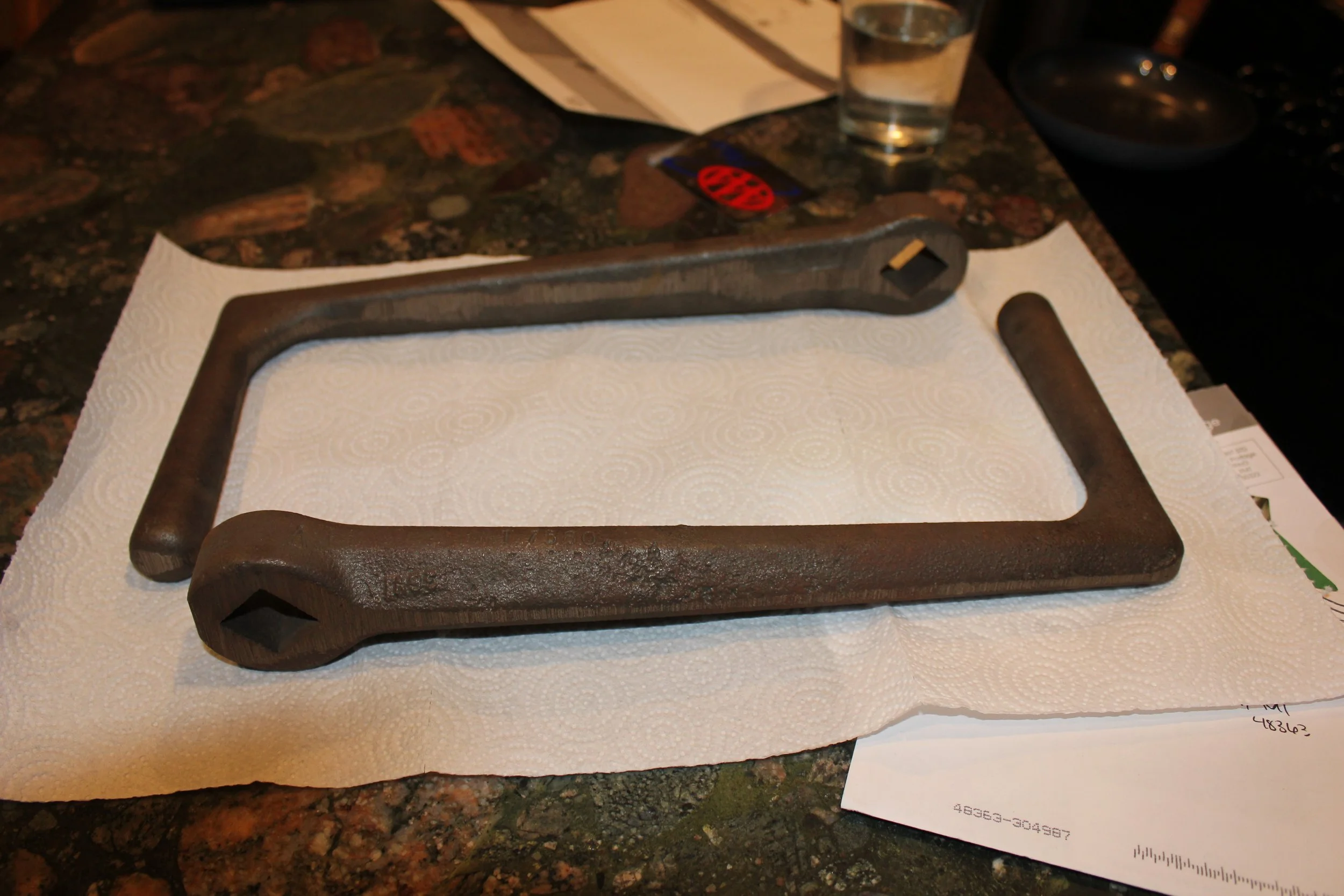 Replica handles for the crane