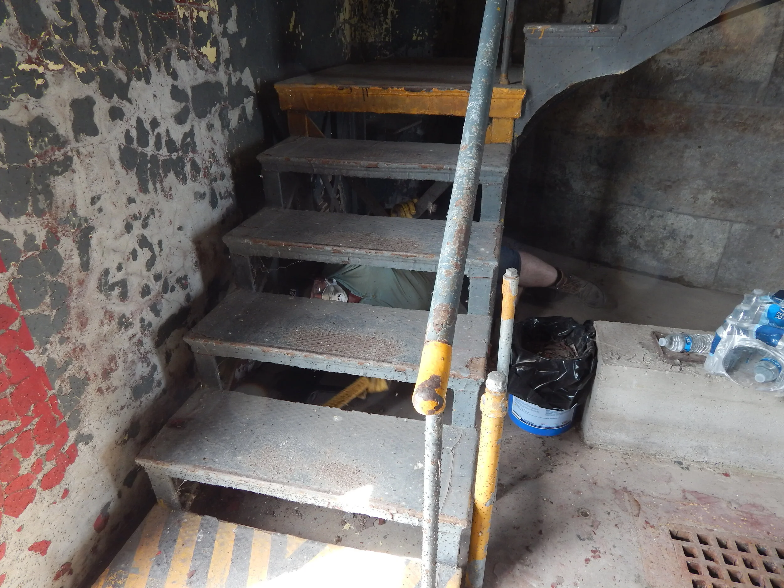 Stairs going up to the tower