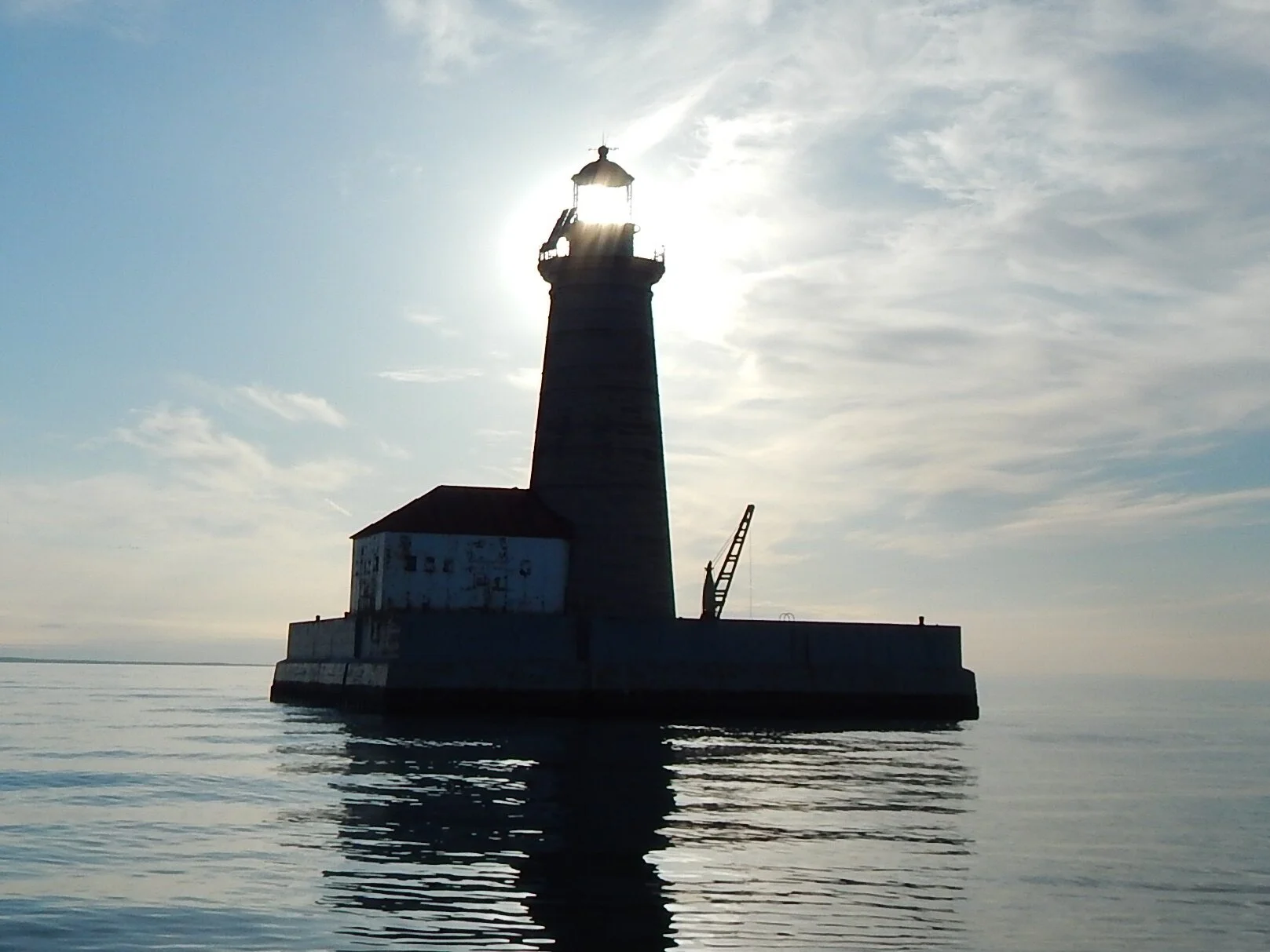 Sunset through the lantern