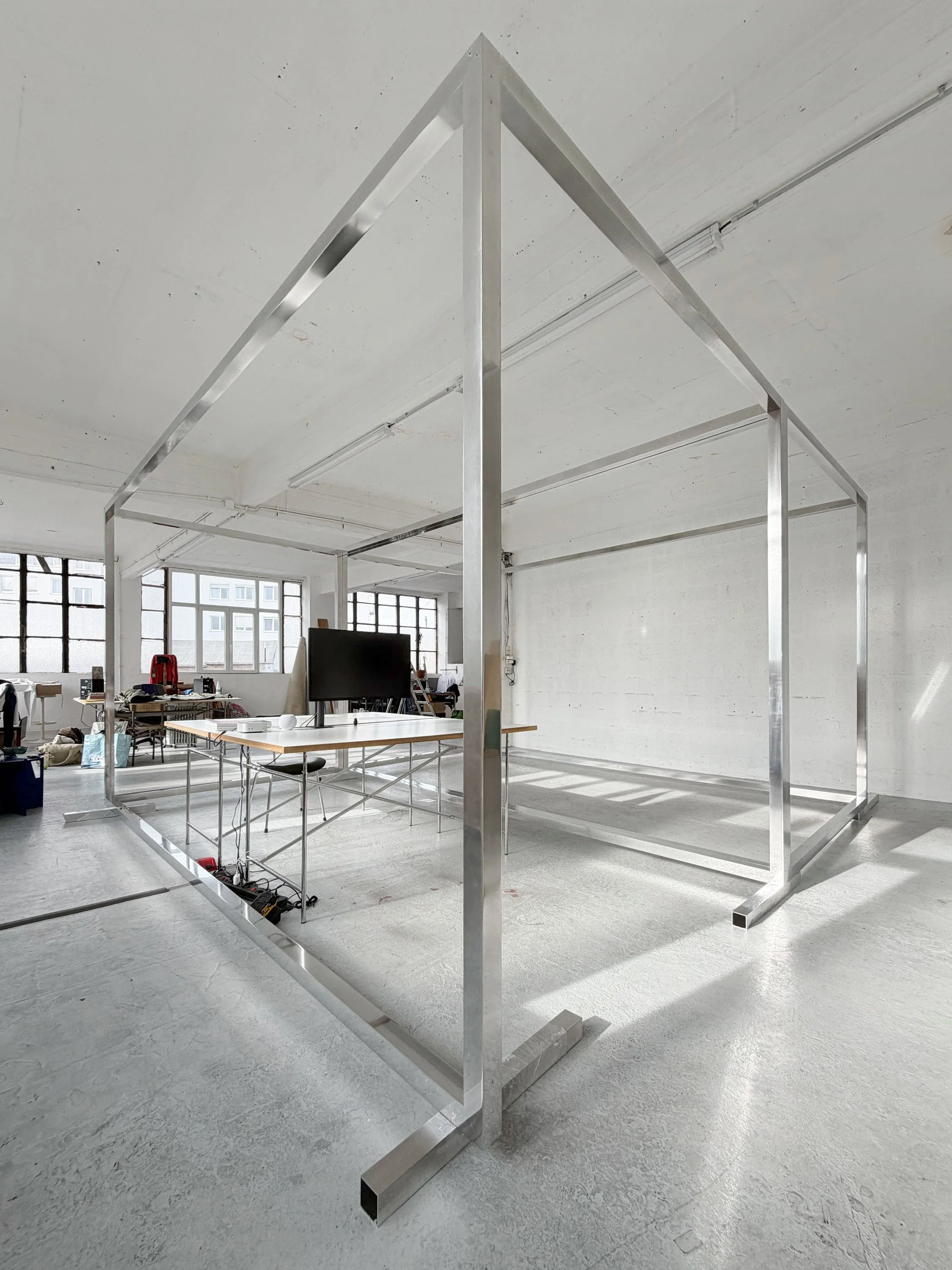 Bertrand CAVALIER, Studio view, preparation for Art Brussels 2026