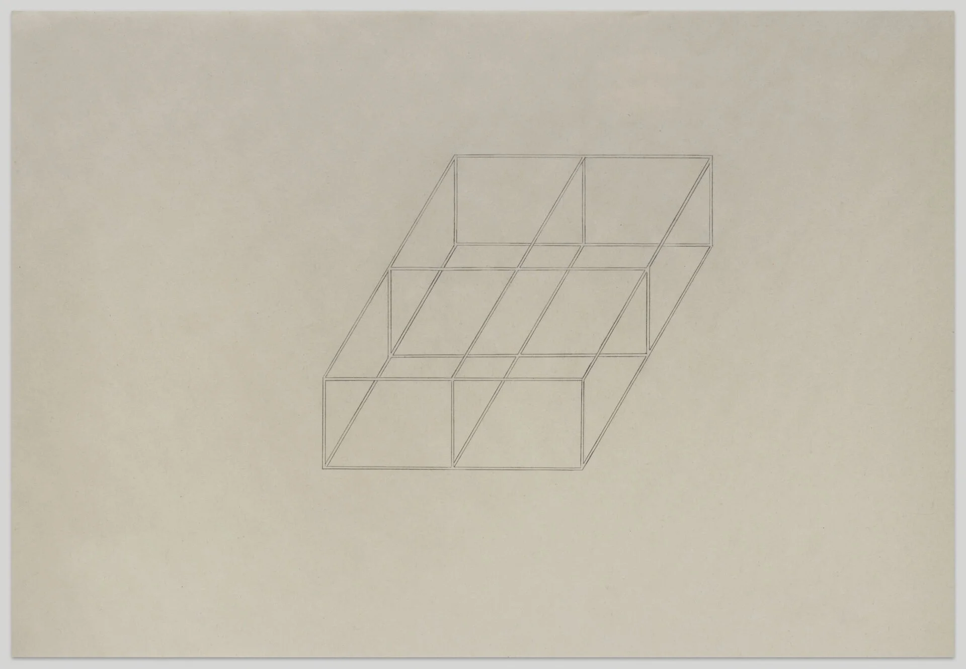 Bertrand Cavalier, Untitled Drawing 06, 2023. graphite sur papier cadre d’artiste, pvc, bois, aluminium, verre anti reflets, 36,5 x 25 cm