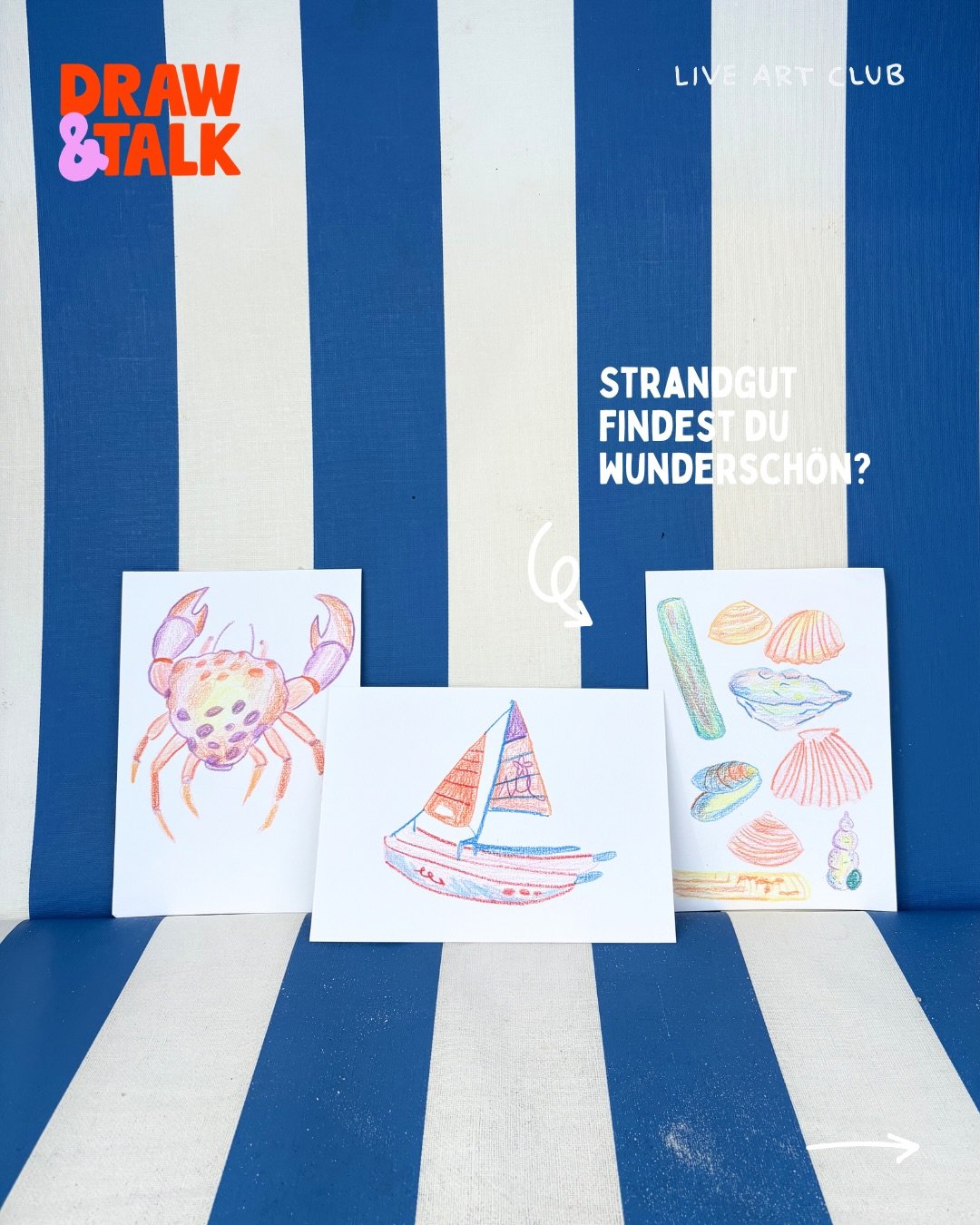 Frisch aus dem Urlaub wird n&auml;chsten Mittwoch mit dem passenden Anschauungsmaterial, Krebse, Muscheln &amp; Co. gezeichnet 🐚🦪🌊🐟

Legt euch die Buntstifte oder Aquarellfarben raus und bucht euch ein &uuml;ber den Link in unserer Bio!