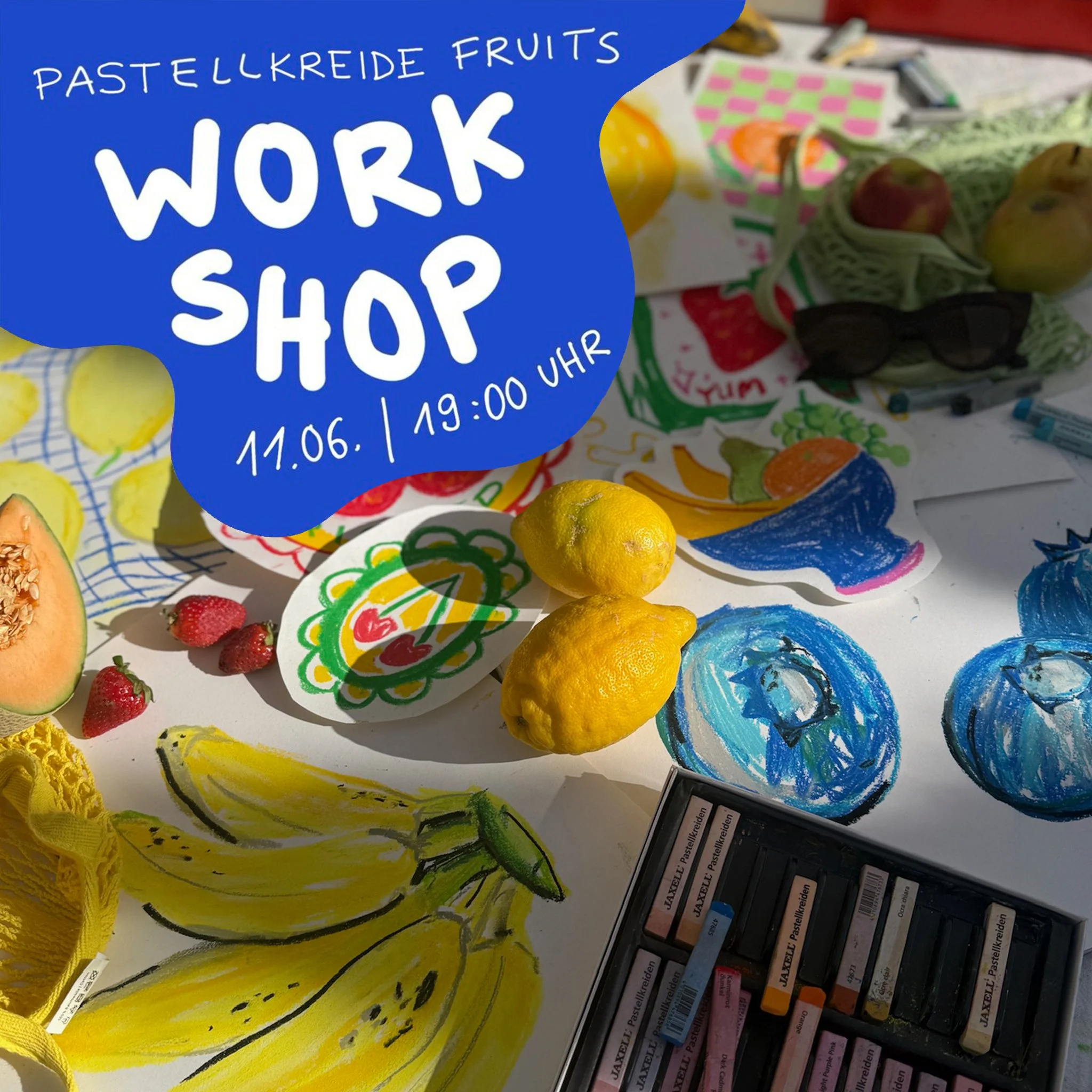 11.06. Workshop "Fruit & Draw" - Pastellkreide Edition