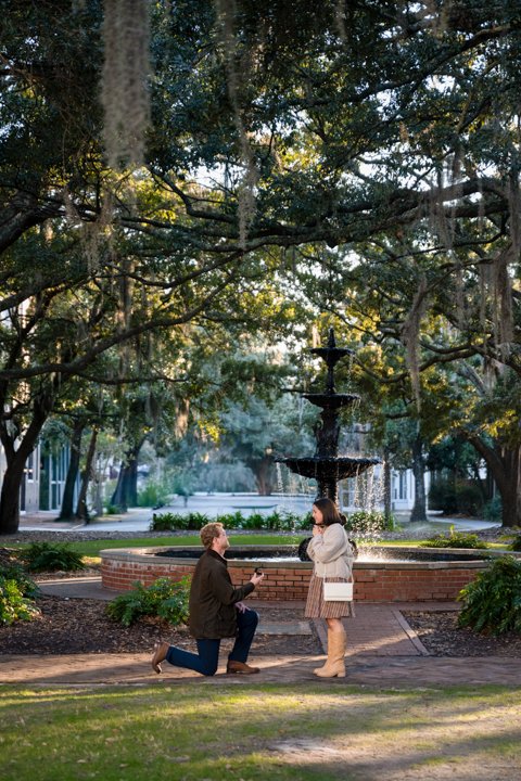 Lafayette Square Savannah, GA   Surprise Proposal