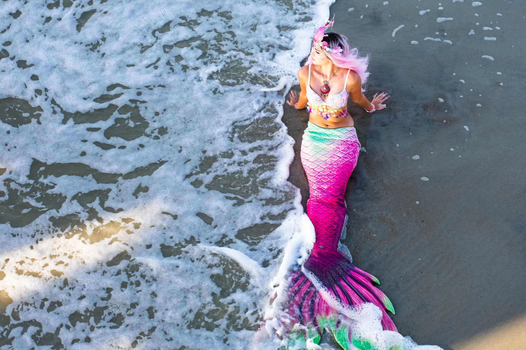 Mermaid Flamingo Portraits