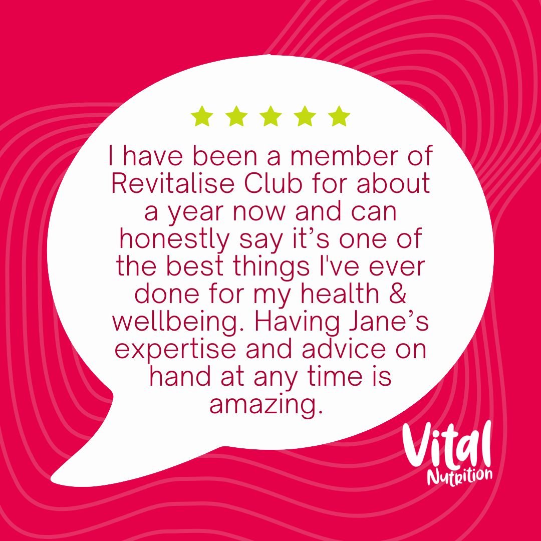 Feel good Friday! 

🫶Sharing a lovely testimonial I had recently from one of our Revitalise Club members. I love working with the women in the Revitalise Club and seeing and hearing how the changes that they are making are improving their overall he