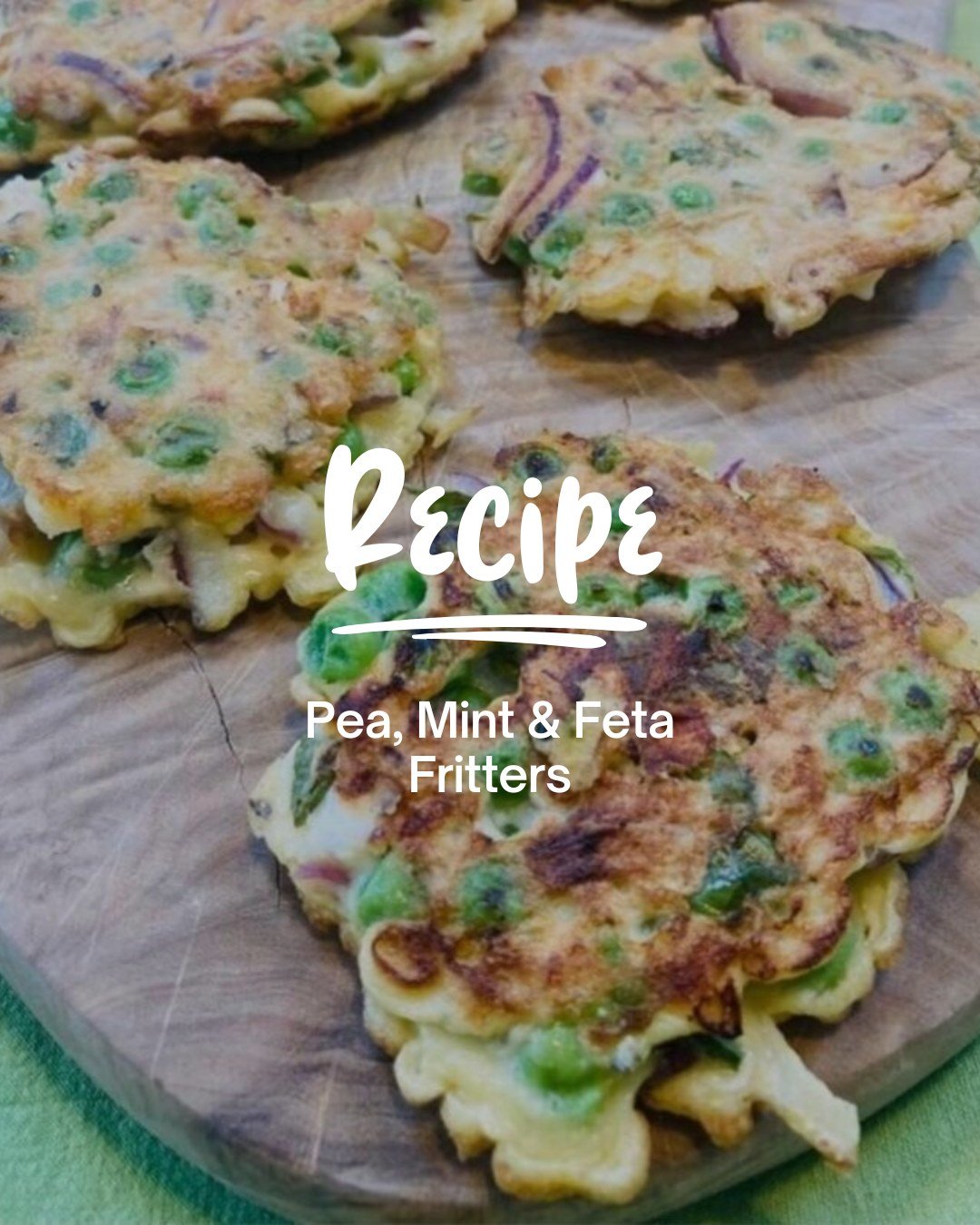 Making the most of our August food hero - peas. These tasty 'Pea, Mint and Feta Fritters' always go down well! Will you give them a go?

🫛Ingredients
&bull; 150g peas (fresh or frozen)
&bull; 2 eggs
&bull; 1/2 red onion, finely sliced
&bull; 50g fet