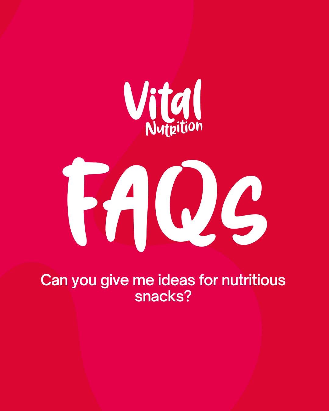 ❓This is a question we get asked a lot - what are some ideas for healthy snacking when the munchies strike?!

It is good to try and work out why you are hungry between meals, do you eat enough fat, fibre and protein for your main meals. Fat, fibre an