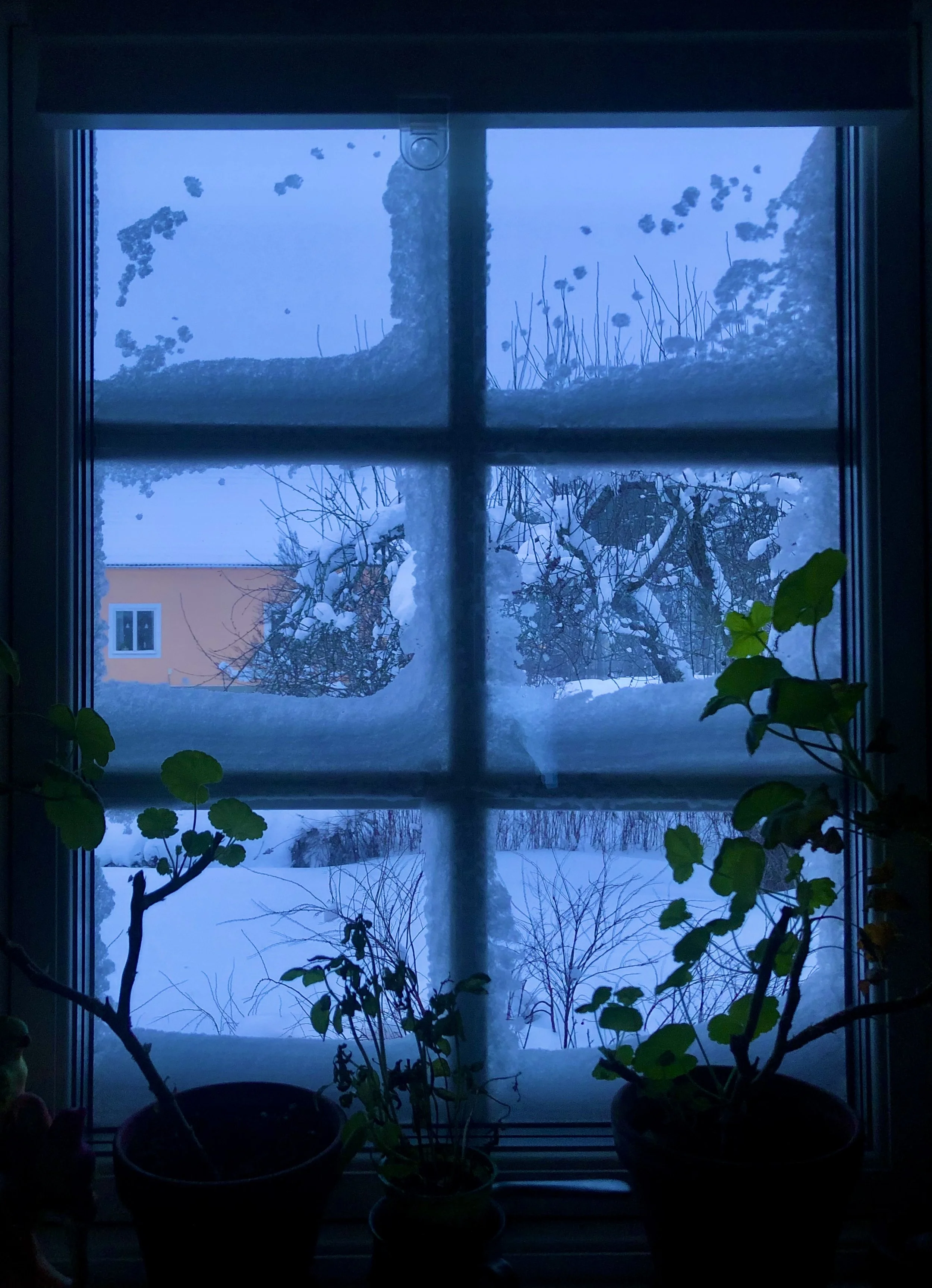 Út um eldhúsglugga í Österbybruk