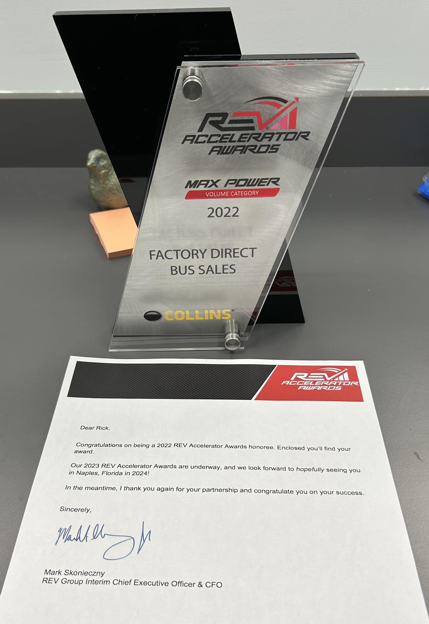 REV Accelerator Award (2022)