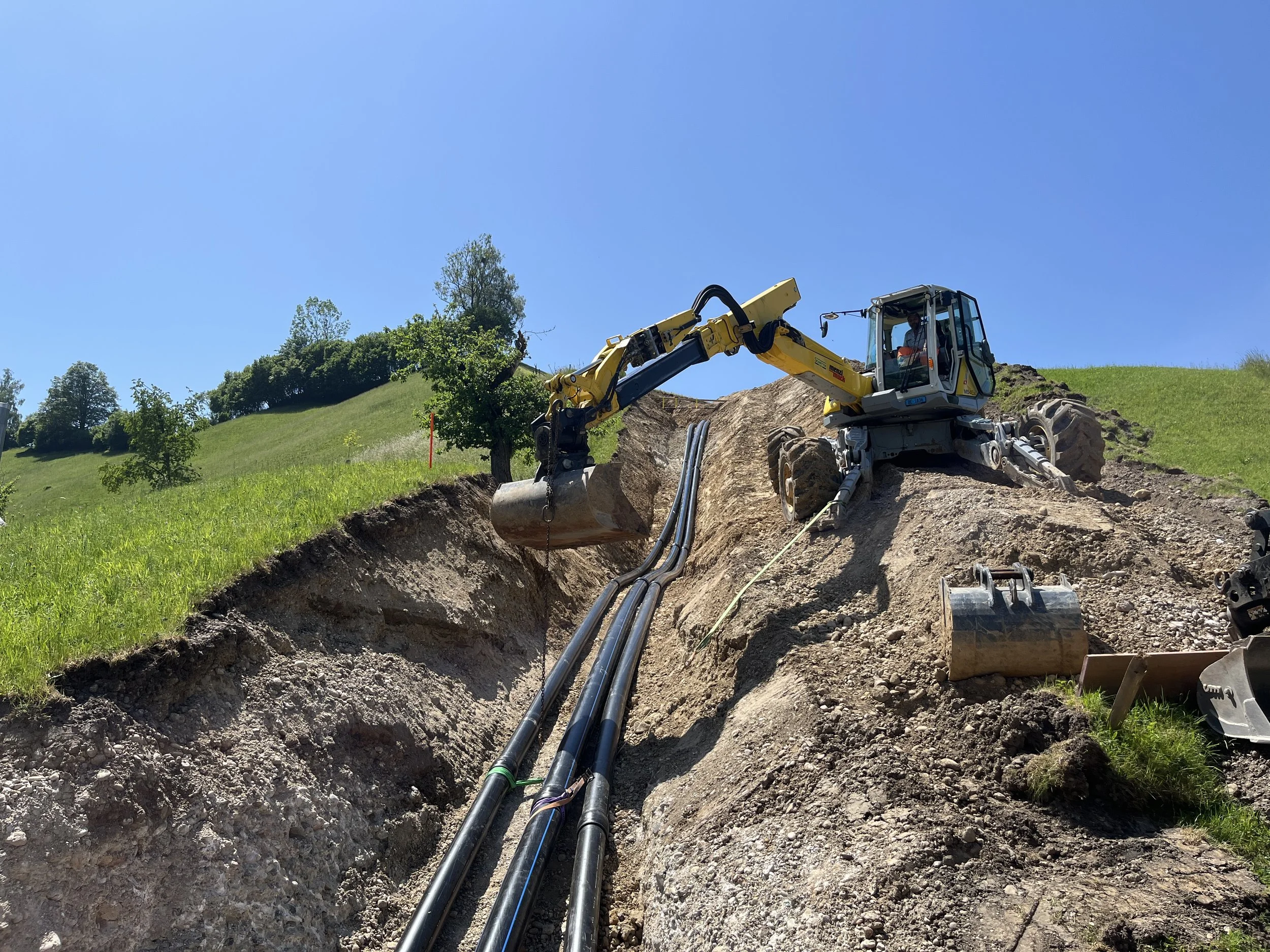 Update Reservoir Trubschachen: Die Arbeiten sind in vollem Gange