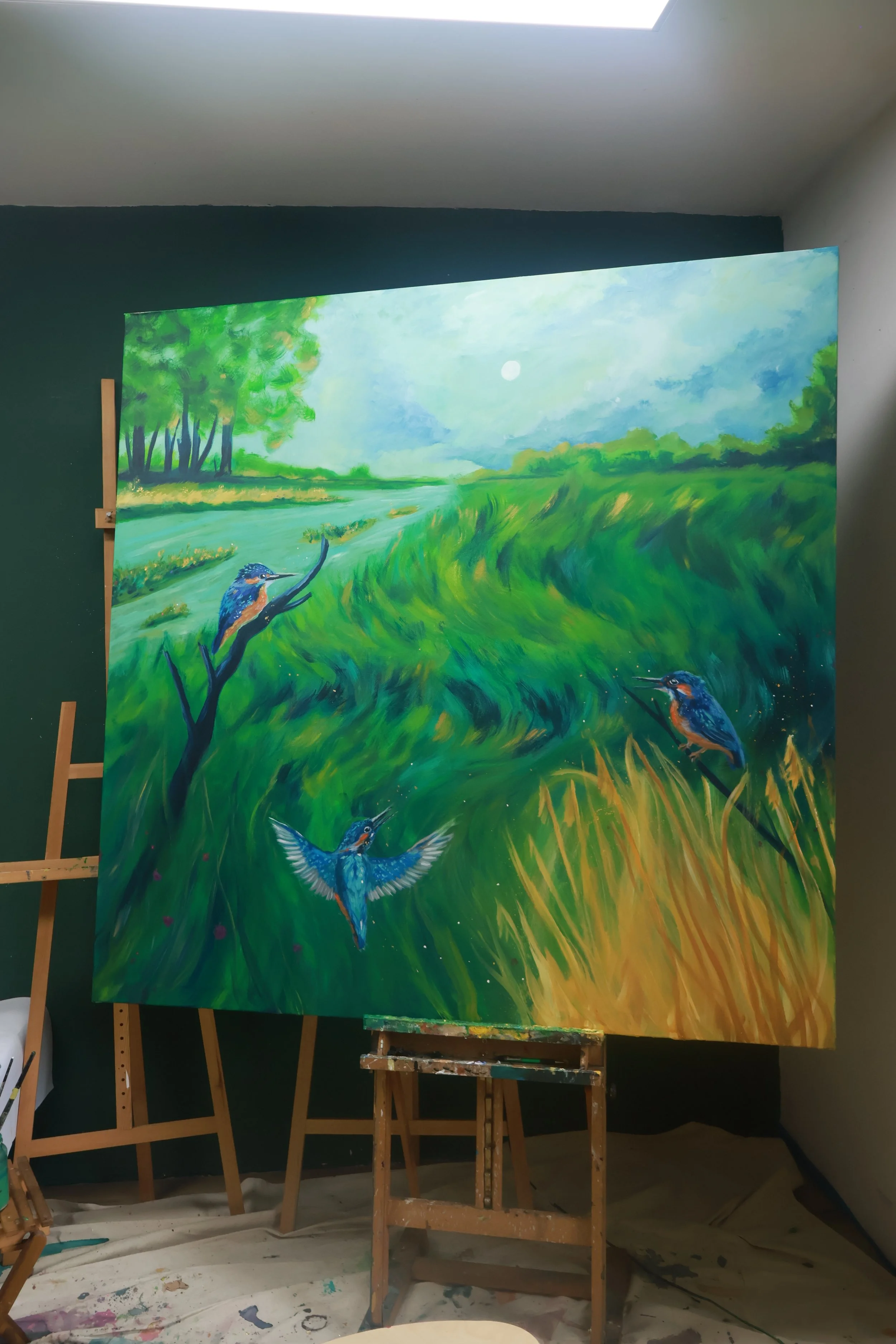 großes Acrylbild Natur