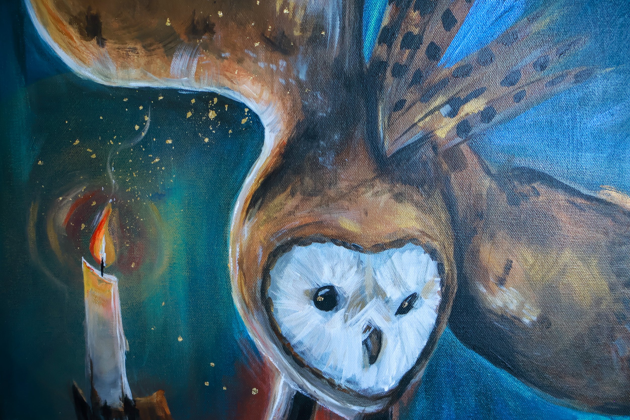 Die Wächterin Acrylgemälde