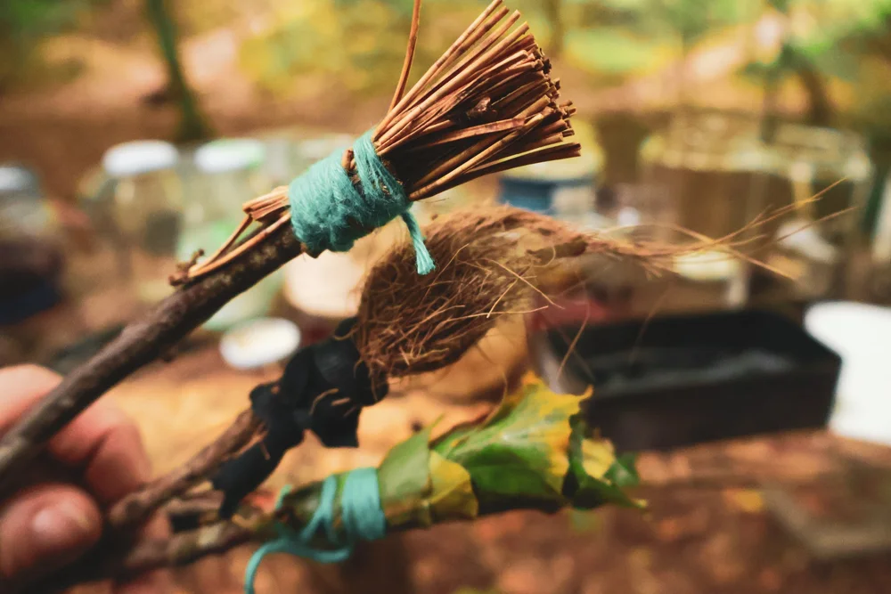 Selbstgemachte Pinsel 