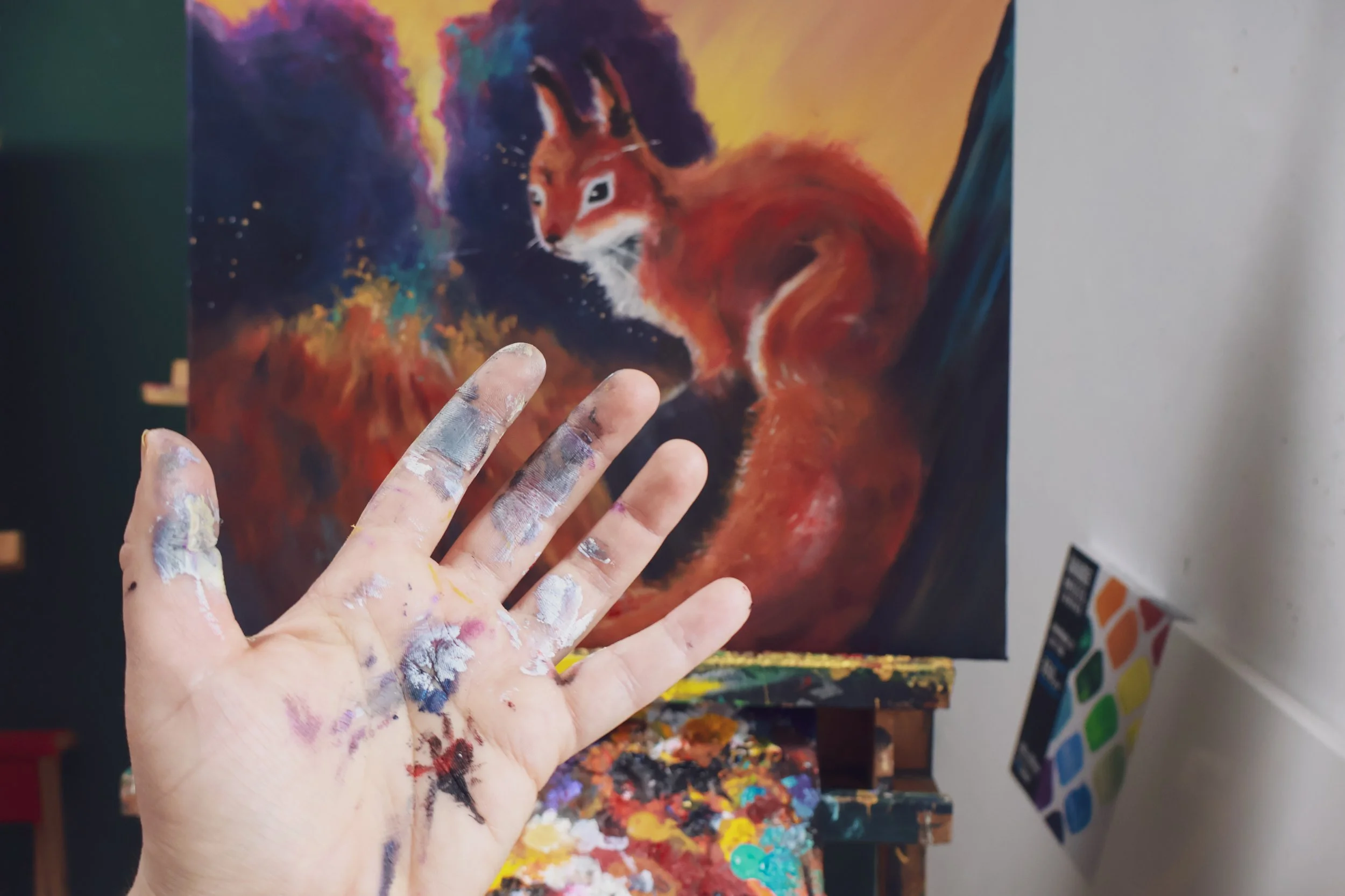 handgemalte Acrylbilder