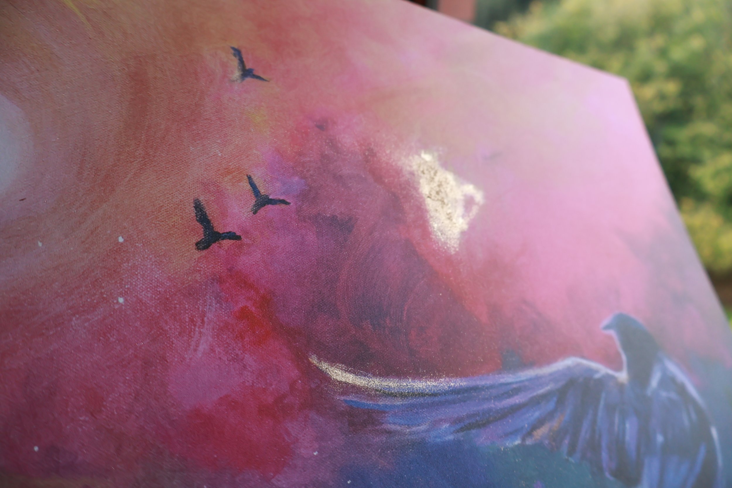 Art Print mit Goldeffekt